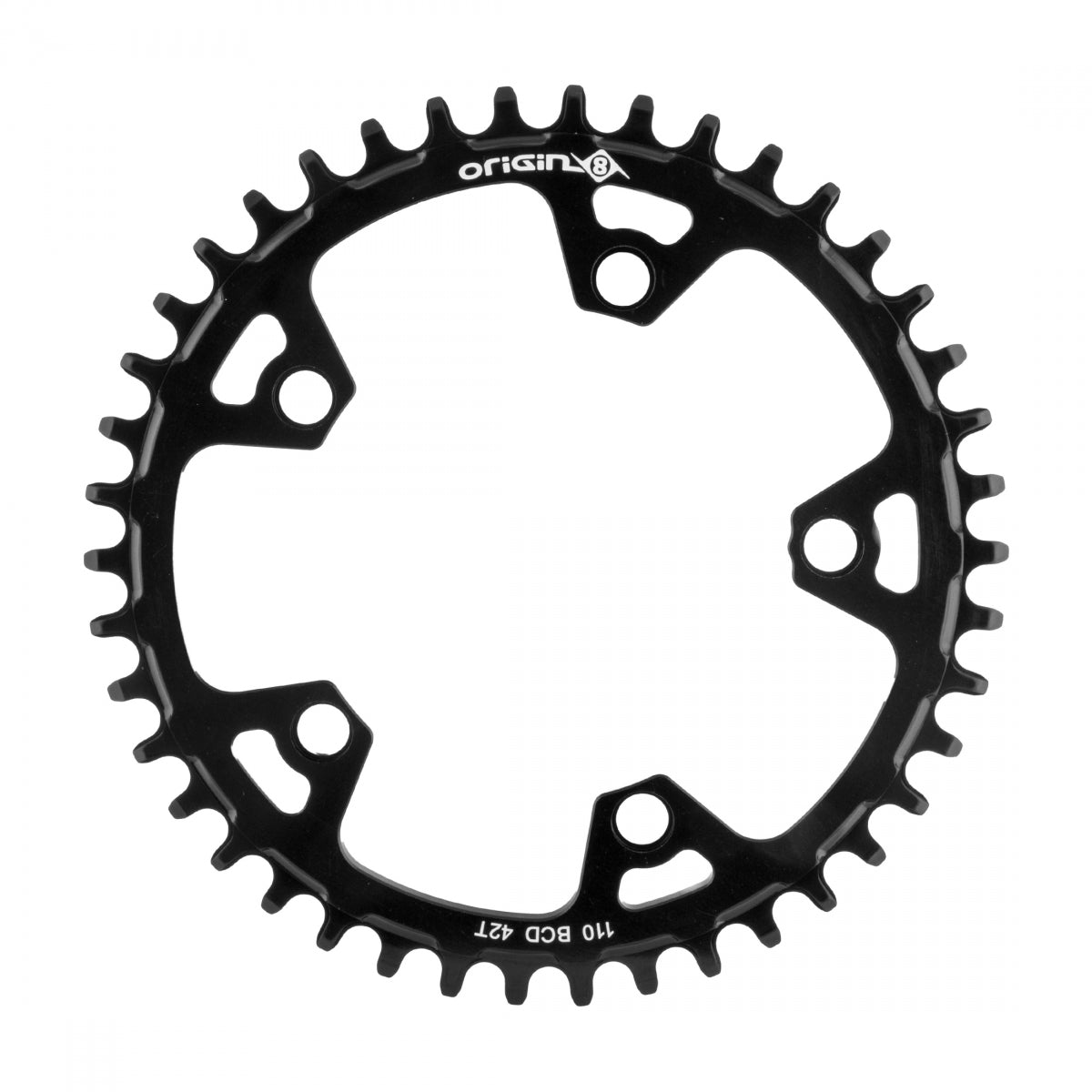 ORIGIN8 CHAINRING OR8 HOLDFAST FOR SRAM 110mm 42T 10/11s 5B BK - ORIGIN8