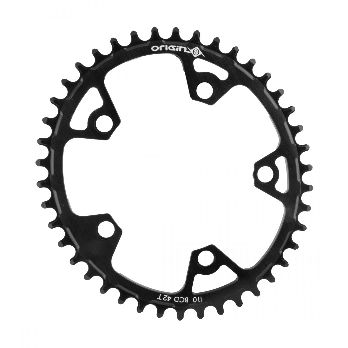 ORIGIN8 CHAINRING OR8 HOLDFAST OVAL FOR SRAM 110mm 42T 10/11s 5B BK - ORIGIN8