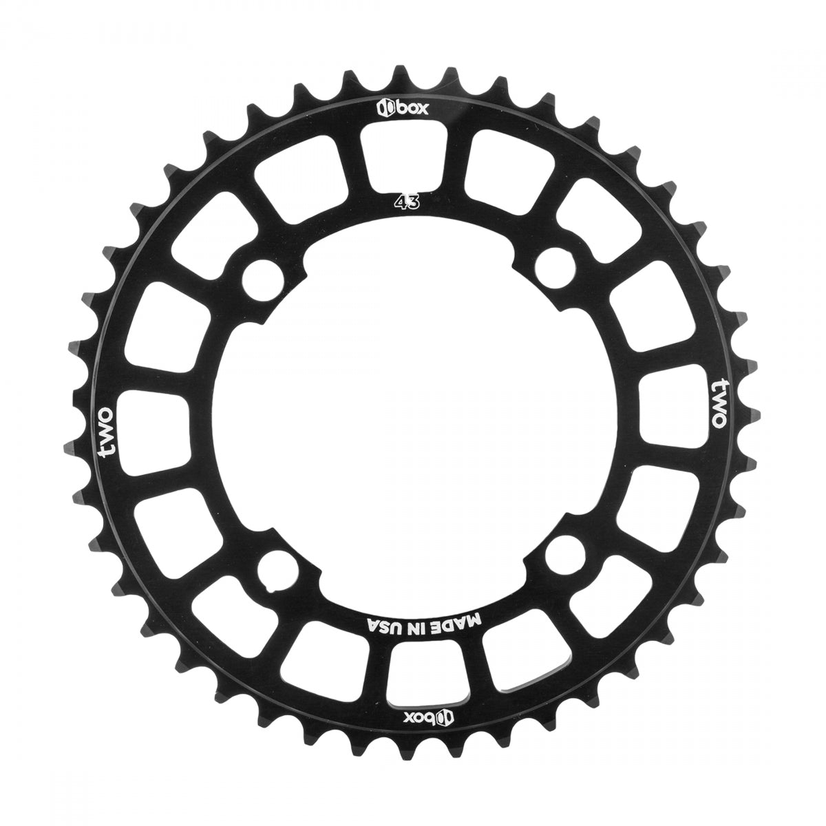 BOX COMPONENTS CHAINRING BOX TWO BMX 104mm 43T 4B BK - BOX COMPONENTS