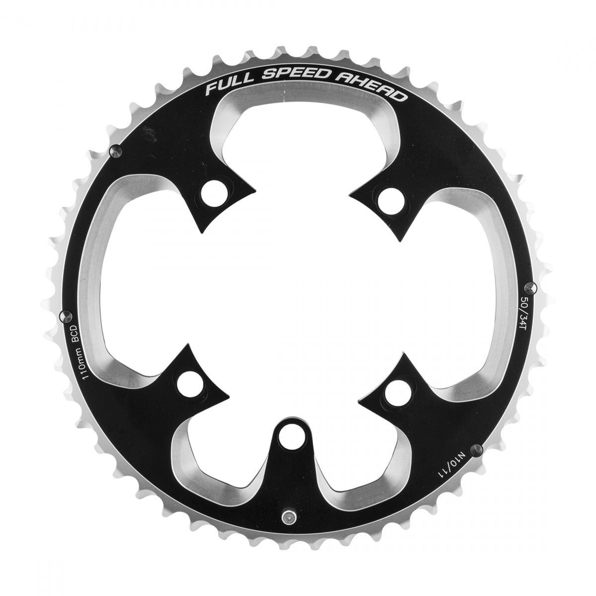 FULL SPEED AHEAD CHAINRING FSA ROAD SLK 110mm 50T 5B ABS WA004 10/11s BK - FULL SPEED AHEAD
