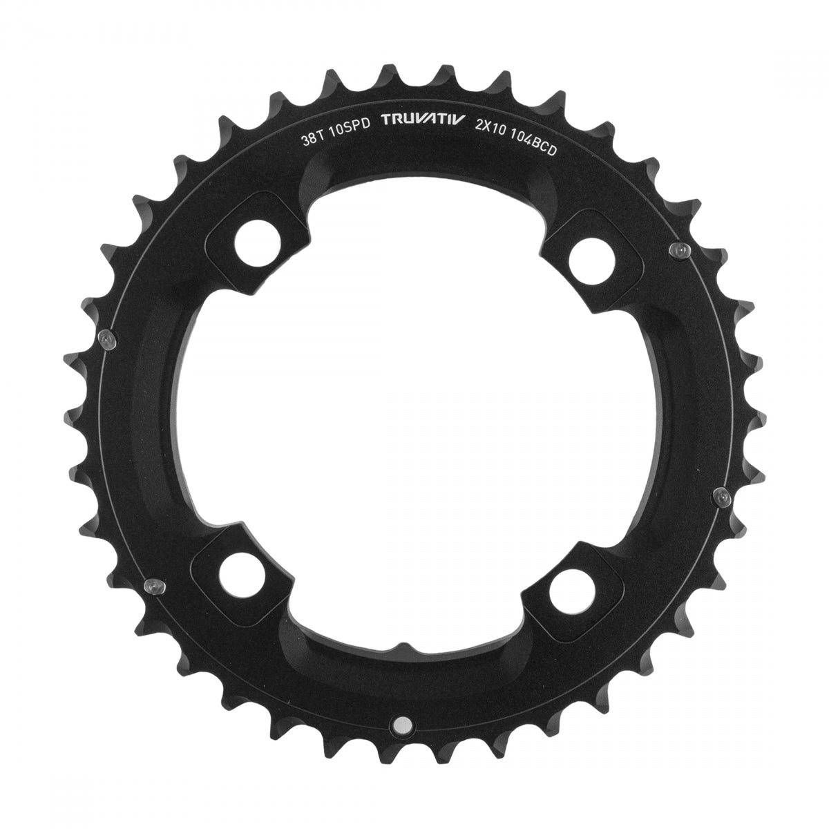 SRAM CHAINRING SRAM 38T 104mm 2x10 NO-PIN 38/24 ALY BK - SRAM