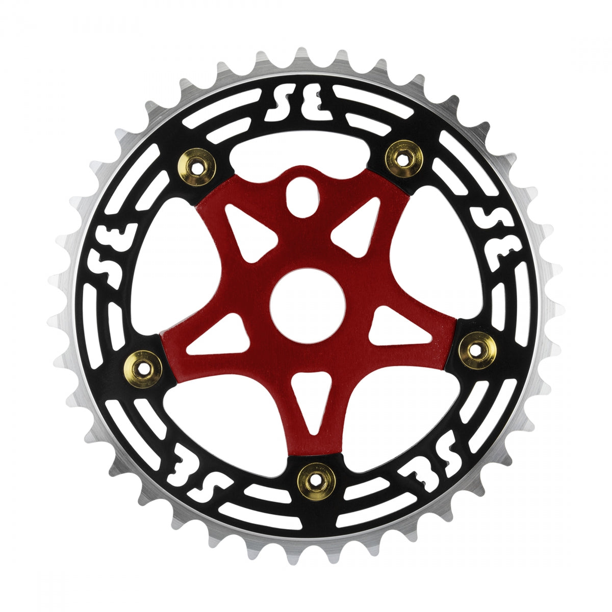 SE BIKES CHAINRING SE BIKES 1pc 39T 1/8 ALY w/SPIDER BK/RD CP - SE BIKES