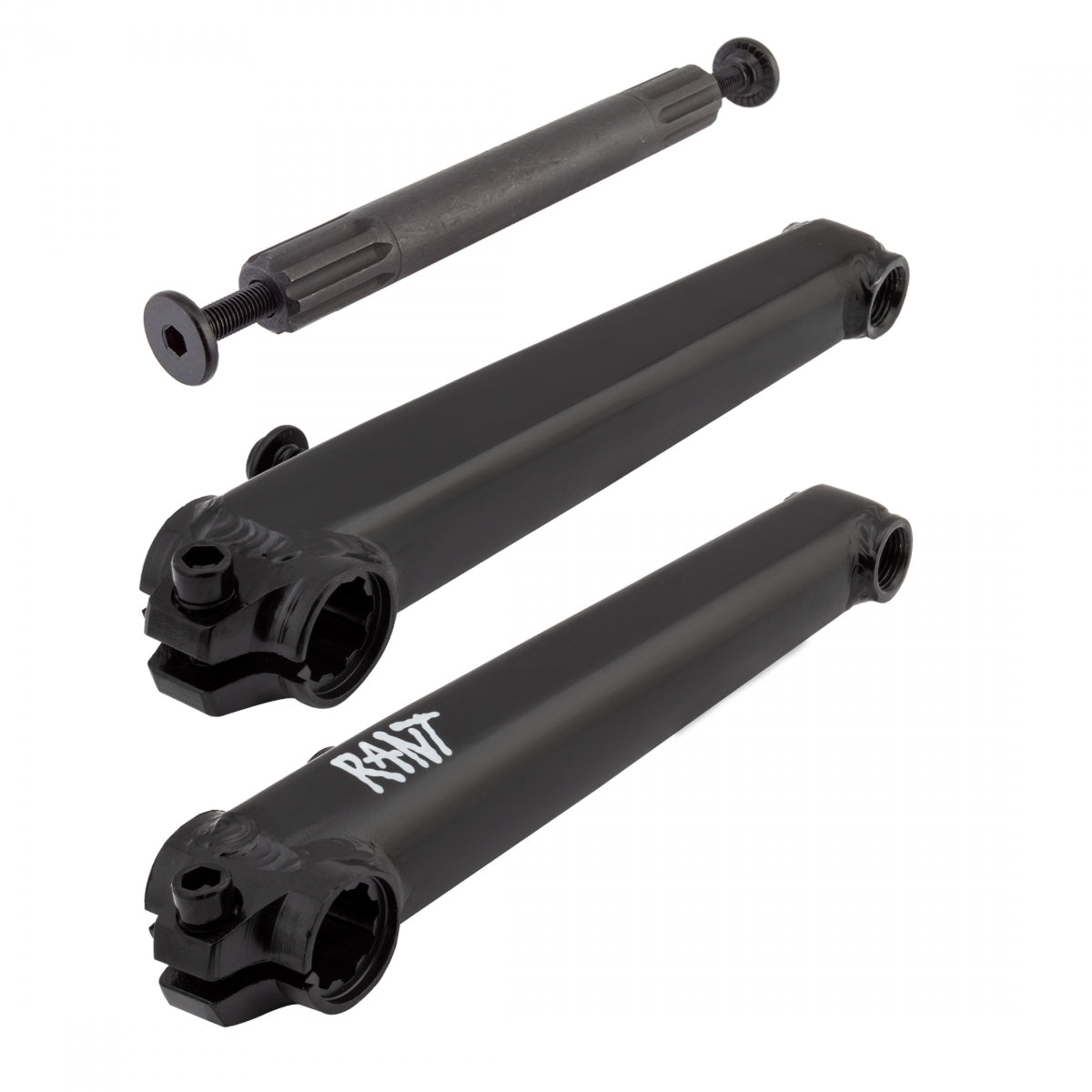 RANT CRANKSET RANT BANGIN 8 RHD/LHD 165 3pc 19mm 8-SPLINE CROMO BK - RANT