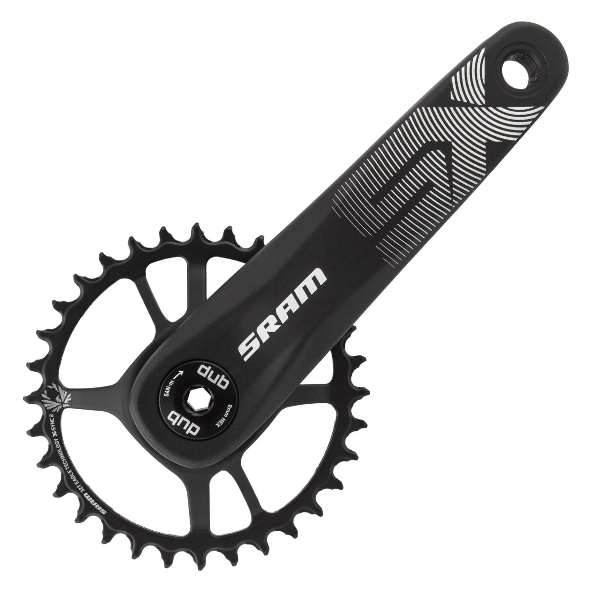 SRAM CRANKSET SRAM SX EAGLE 170x32 DM DUB XSYNC2 STL w/oCUPS BK 12s - SRAM