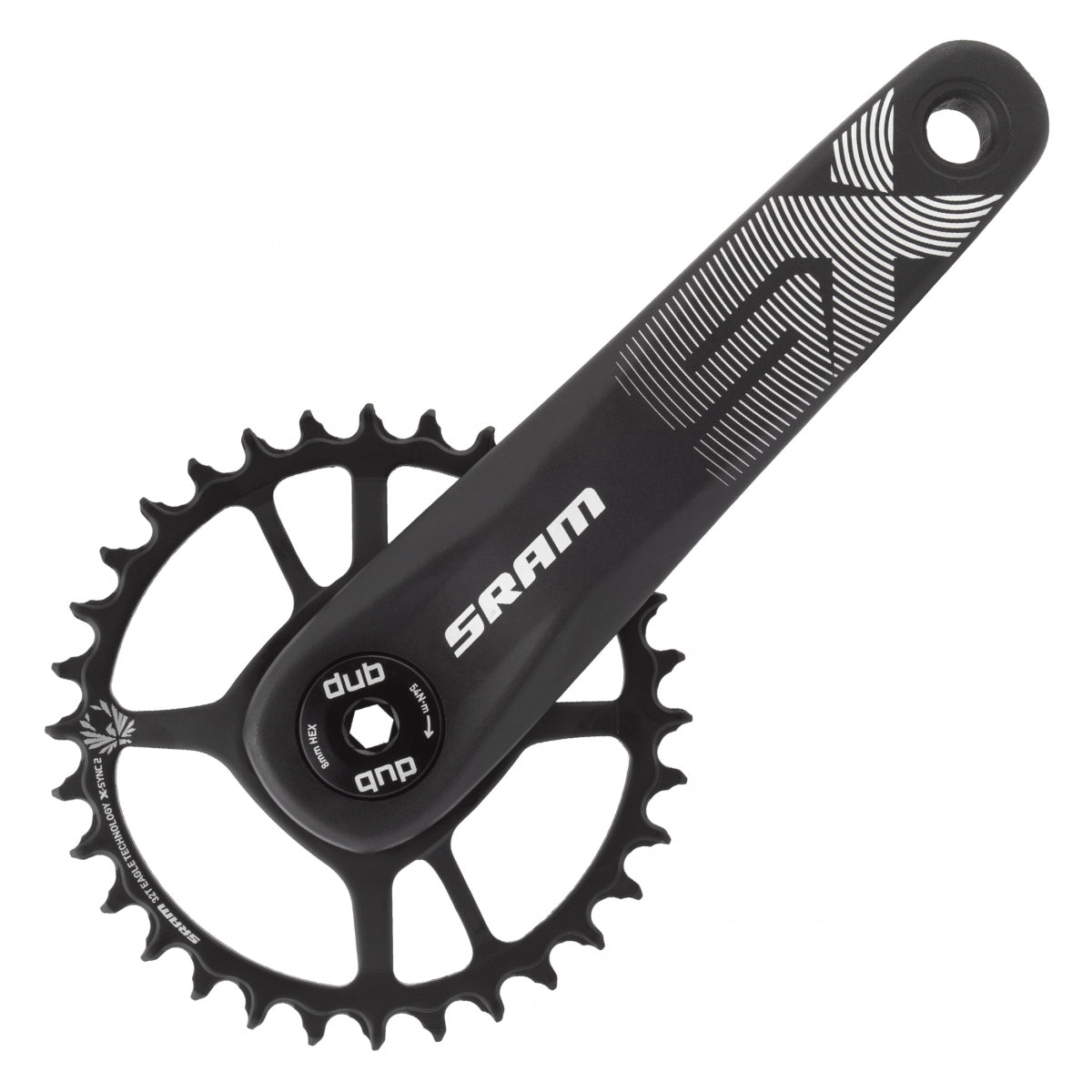 SRAM CRANKSET SRAM SX EAGLE 170x32 DM DUB XSYNC2 STL w/oCUPS BK 12s BOOST 148 COMPATIBLE - SRAM