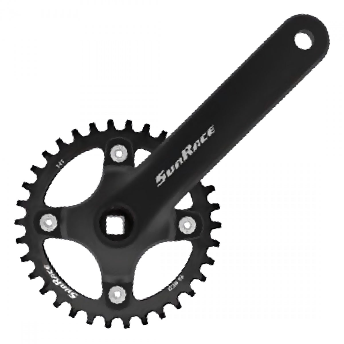SUNRACE CRANKSET SUNRACE FCM808 175x38 SQ BK - SUNRACE