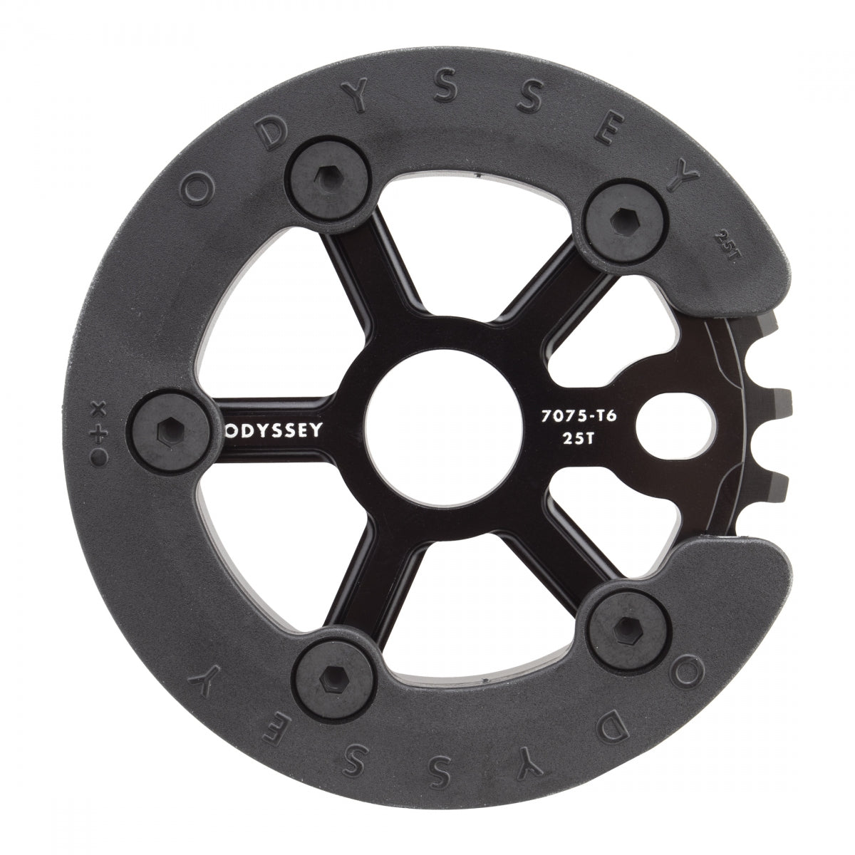 ODYSSEY CHAINRING 1pc ODY 25T UTILITY PRO w/GUARD BK - ODYSSEY