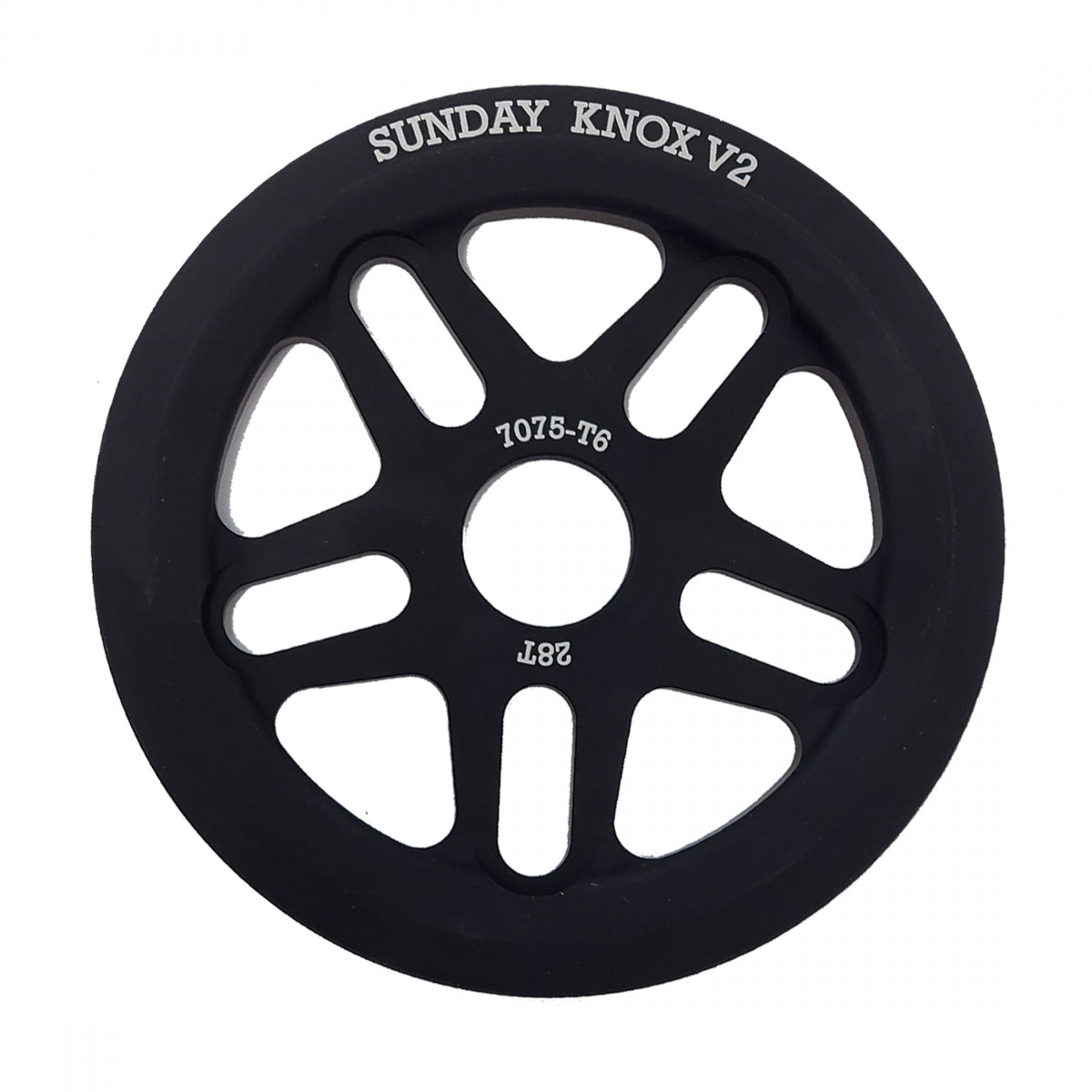 SUNDAY CHAINRING 1pc SUNDAY 28T KNOX V2 BK - SUNDAY