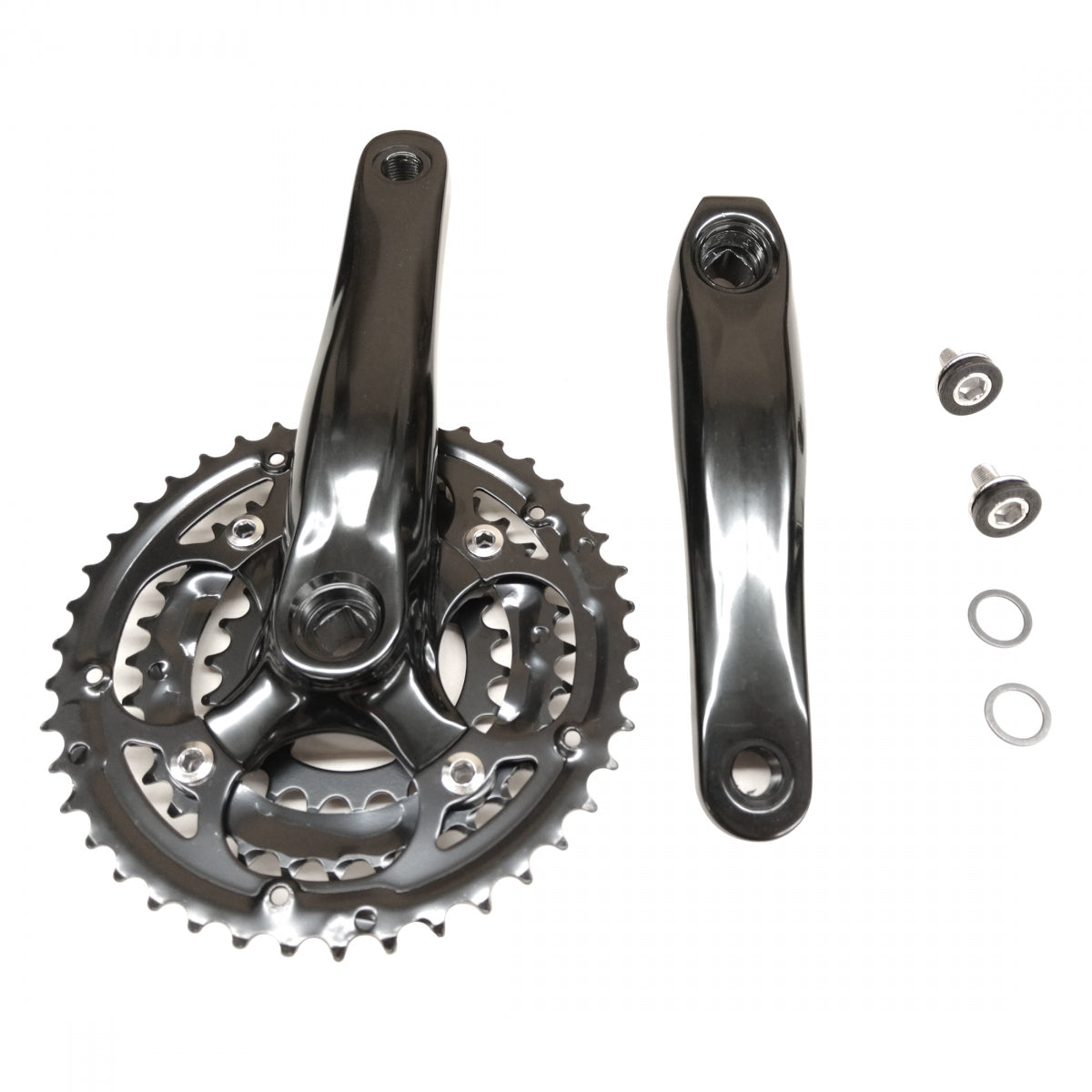 SUN SEEKER REC REP CRANK 170x42/32/22 SS-8336 STL-RING &CG ALY-ARM f/E-FAT-TAD BK - SUN SEEKER
