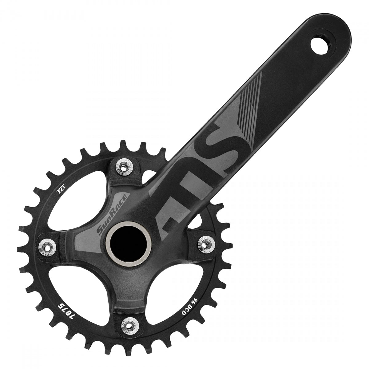 SUNRACE CRANKSET SUNRACE FCMS0U 175x32 11s w/24mm BSA BB BK - SUNRACE