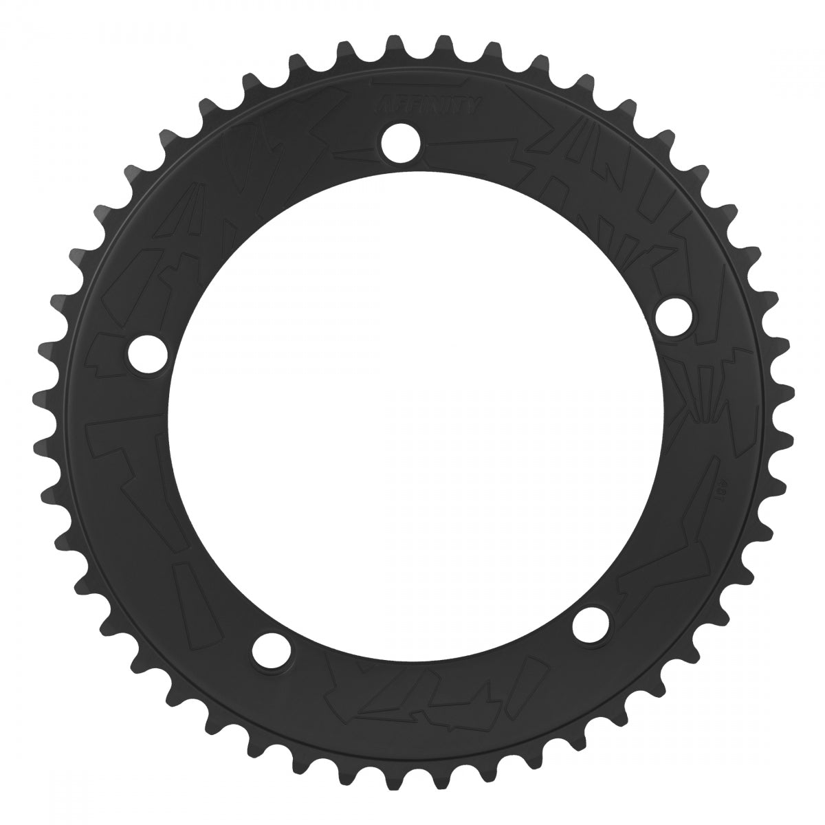 AFFINITY CHAINRING AFFINITY PRO 144mm 48T ALY HARD-ANO BK - AFFINITY