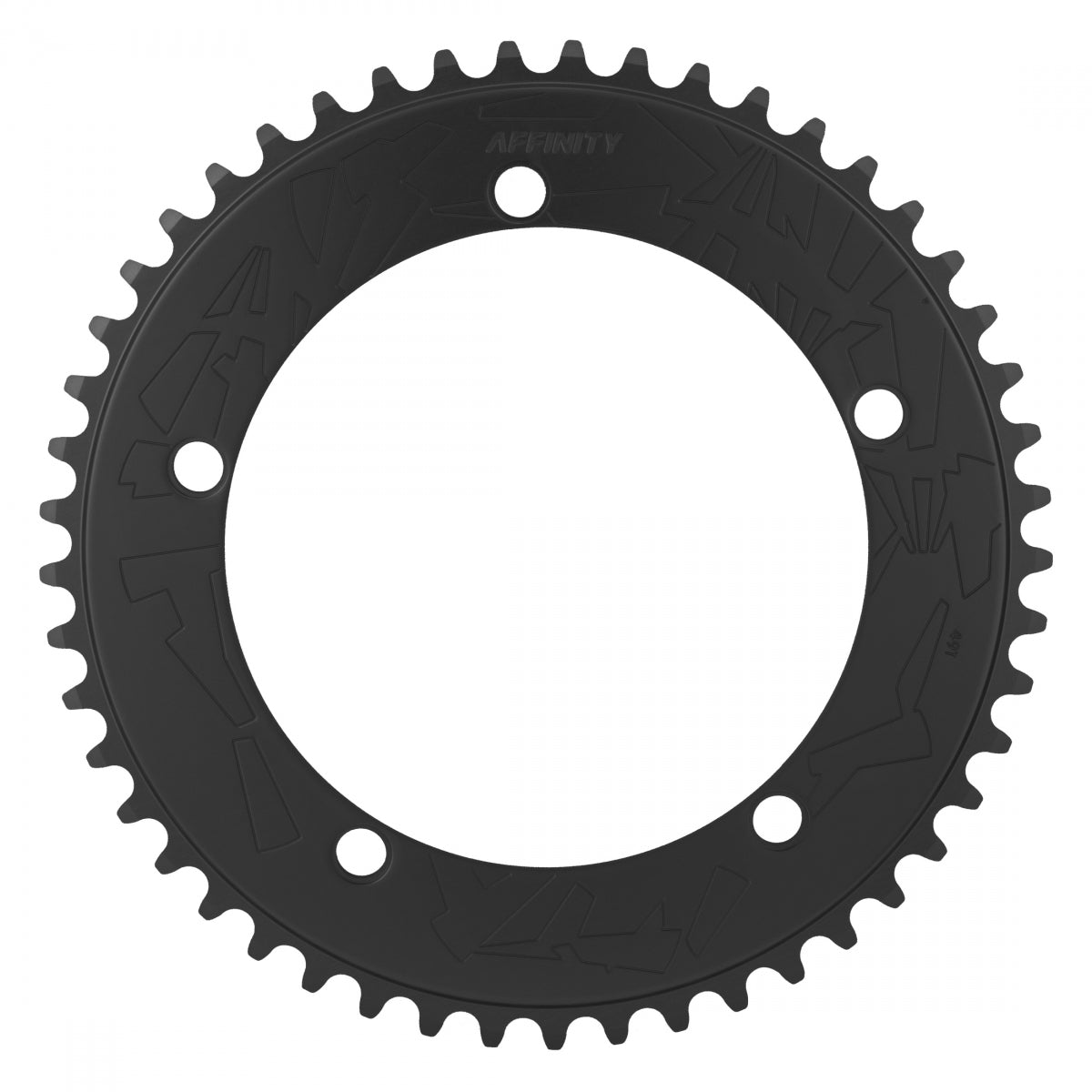 AFFINITY CHAINRING AFFINITY PRO 144mm 49T ALY HARD-ANO BK - AFFINITY
