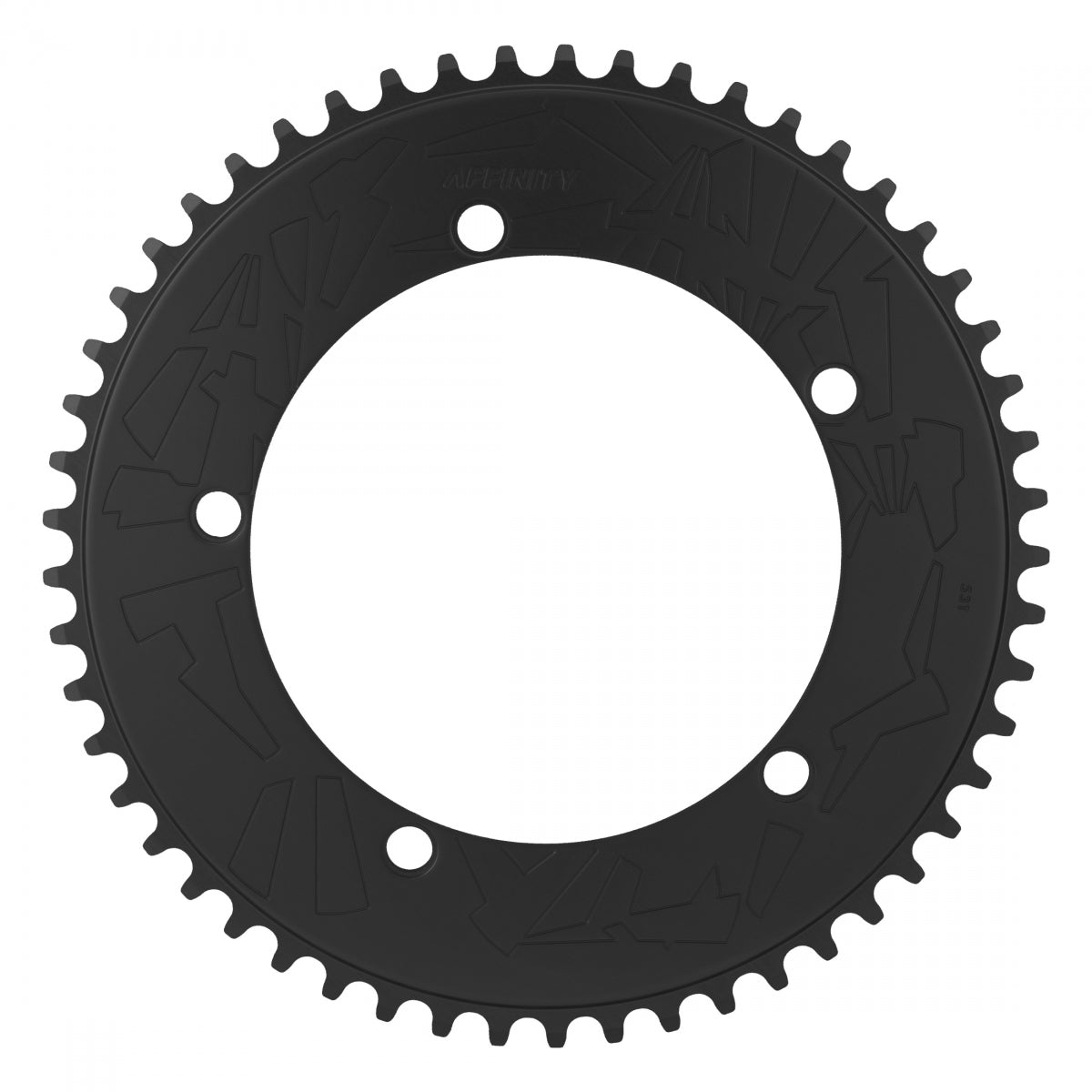 AFFINITY CHAINRING AFFINITY PRO 144mm 53T ALY HARD-ANO BK - AFFINITY