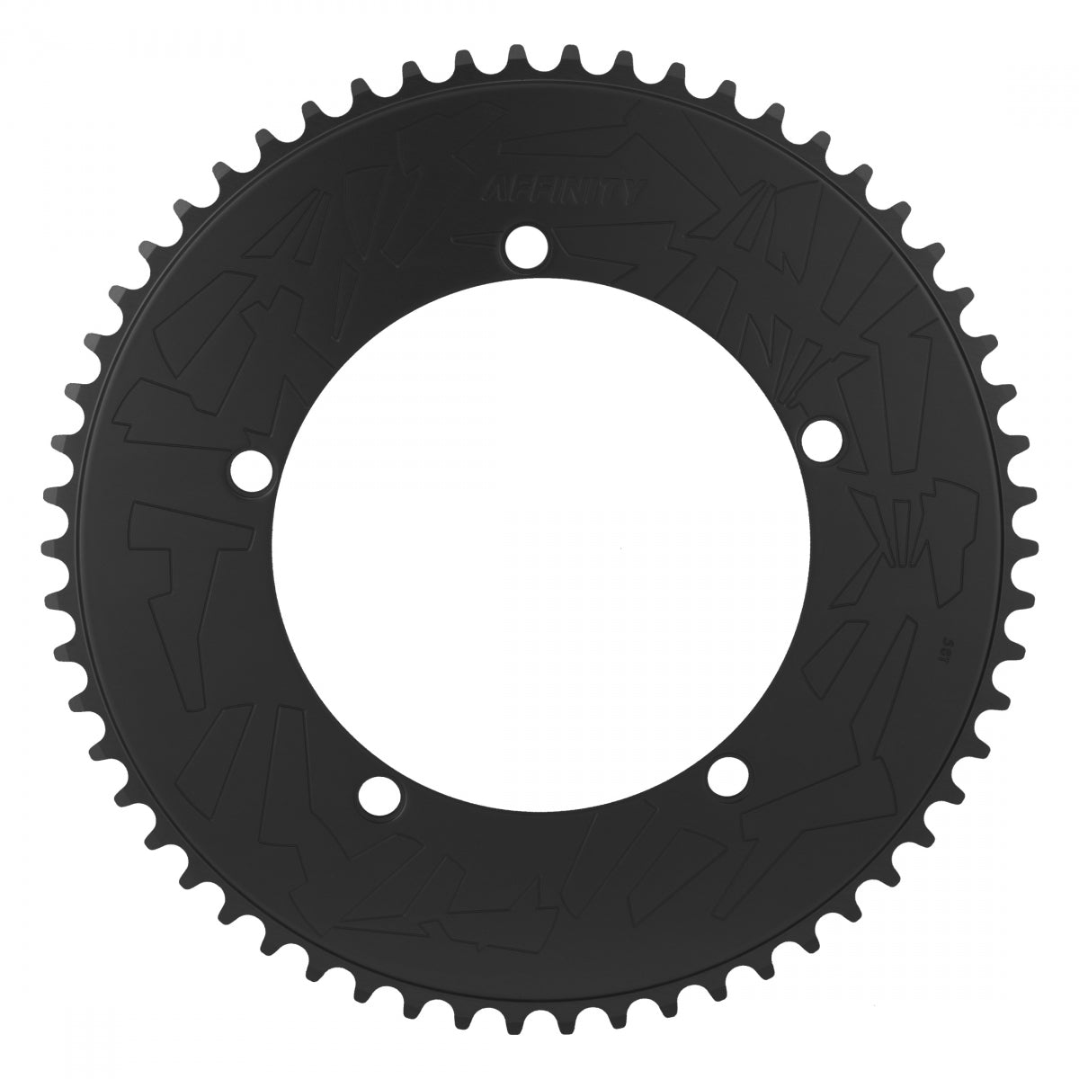 AFFINITY CHAINRING AFFINITY PRO 144mm 58T ALY HARD-ANO BK - AFFINITY