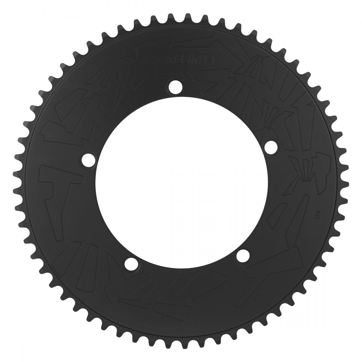 AFFINITY CHAINRING AFFINITY PRO 144mm 61T ALY HARD-ANO BK - AFFINITY