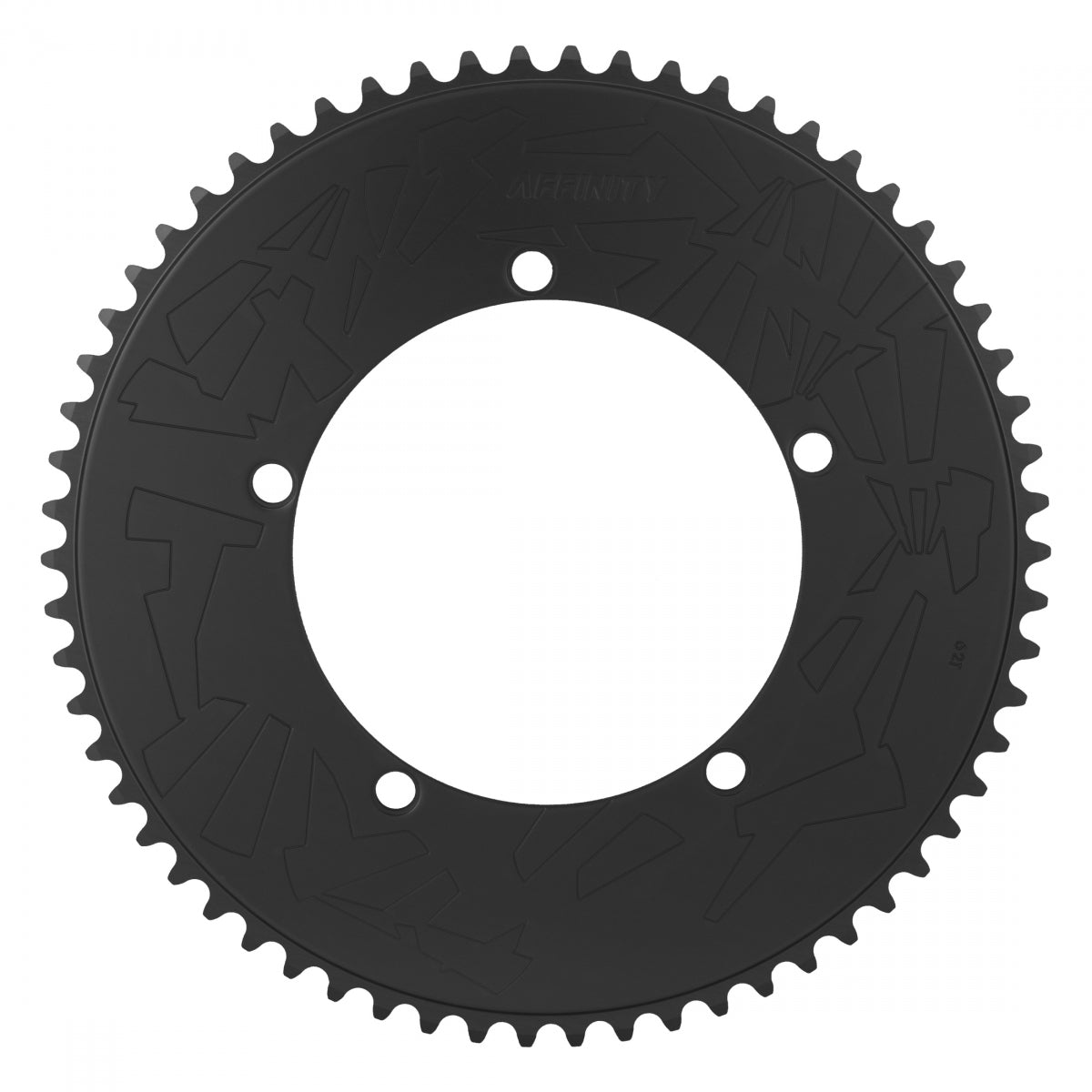 AFFINITY CHAINRING AFFINITY PRO 144mm 62T ALY HARD-ANO BK - AFFINITY