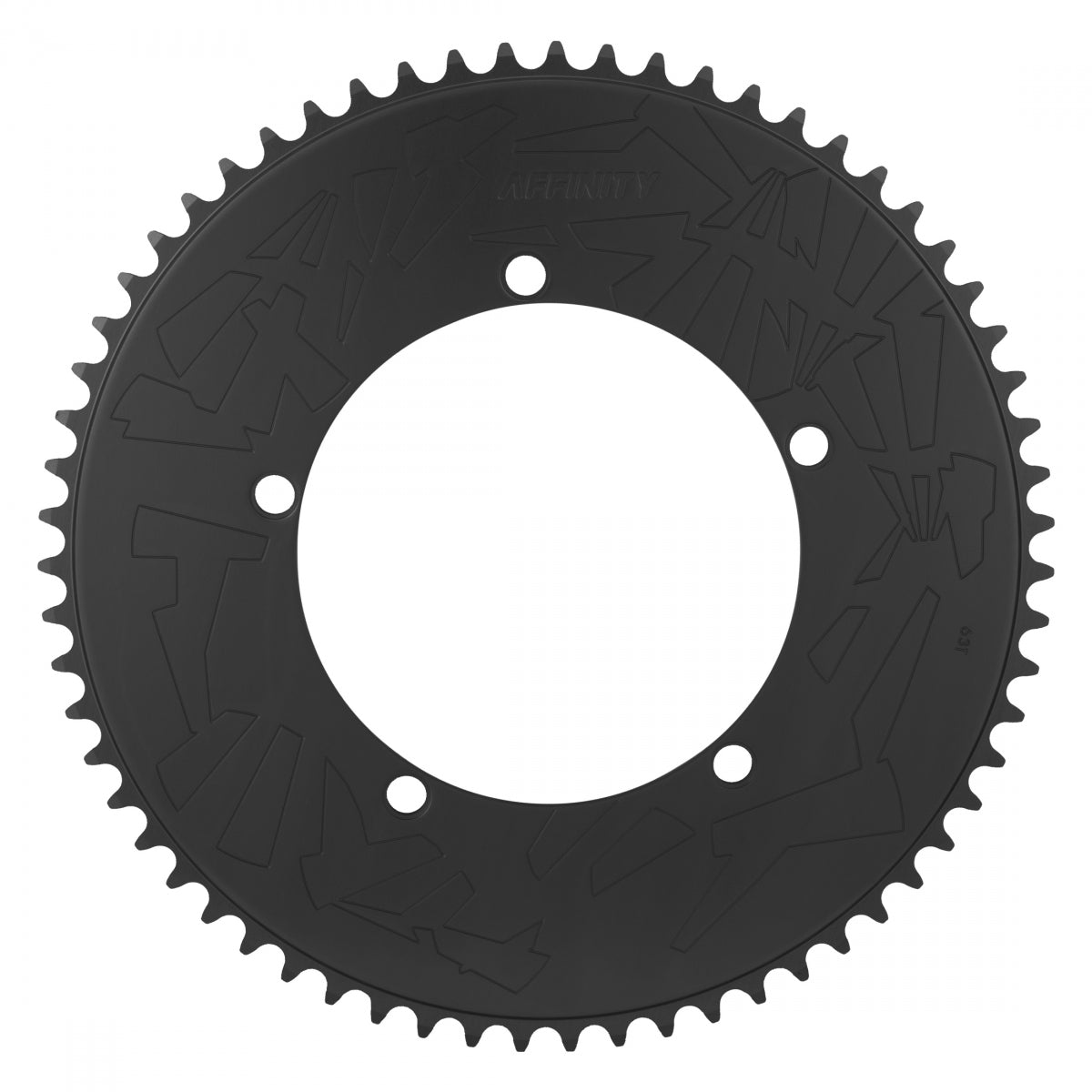 AFFINITY CHAINRING AFFINITY PRO 144mm 63T ALY HARD-ANO BK - AFFINITY