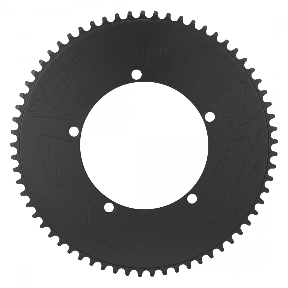 AFFINITY CHAINRING AFFINITY PRO 144mm 65T ALY HARD-ANO BK - AFFINITY