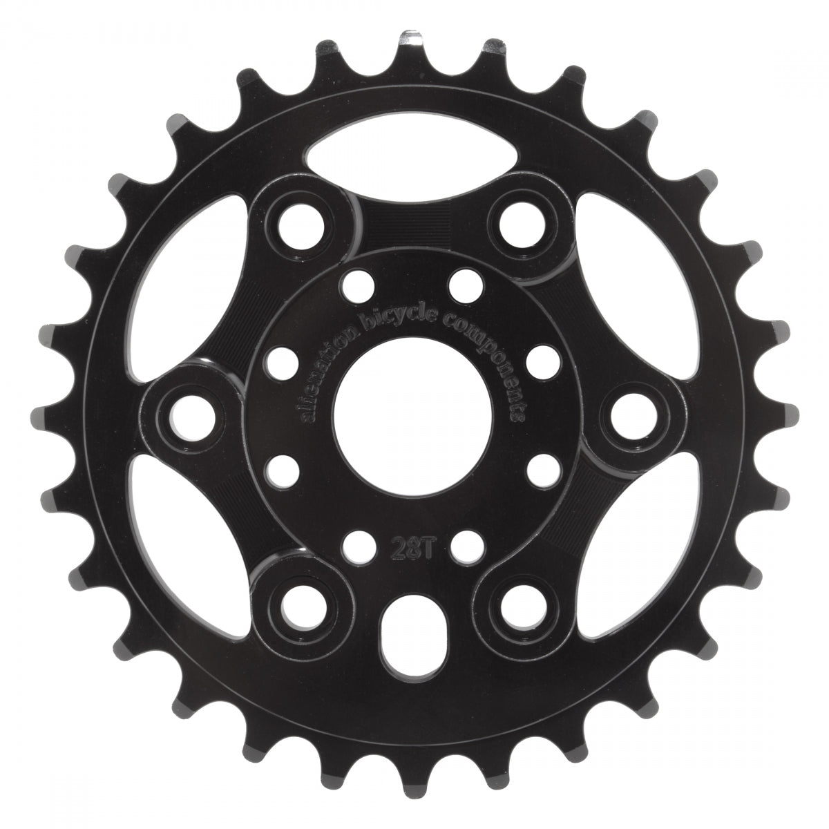 ALIENATION CHAINRING AN 1pc 28T 1/8 LYNX BK - ALIENATION