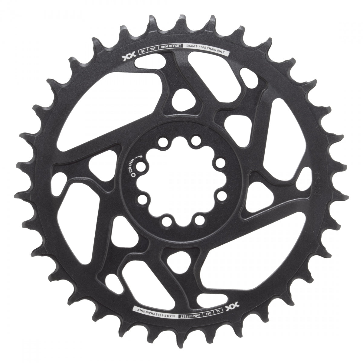 SRAM CHAINRING SRAM 34T DIRECT EAGLE 0mm BK XXSL D1 T-TYPE - SRAM
