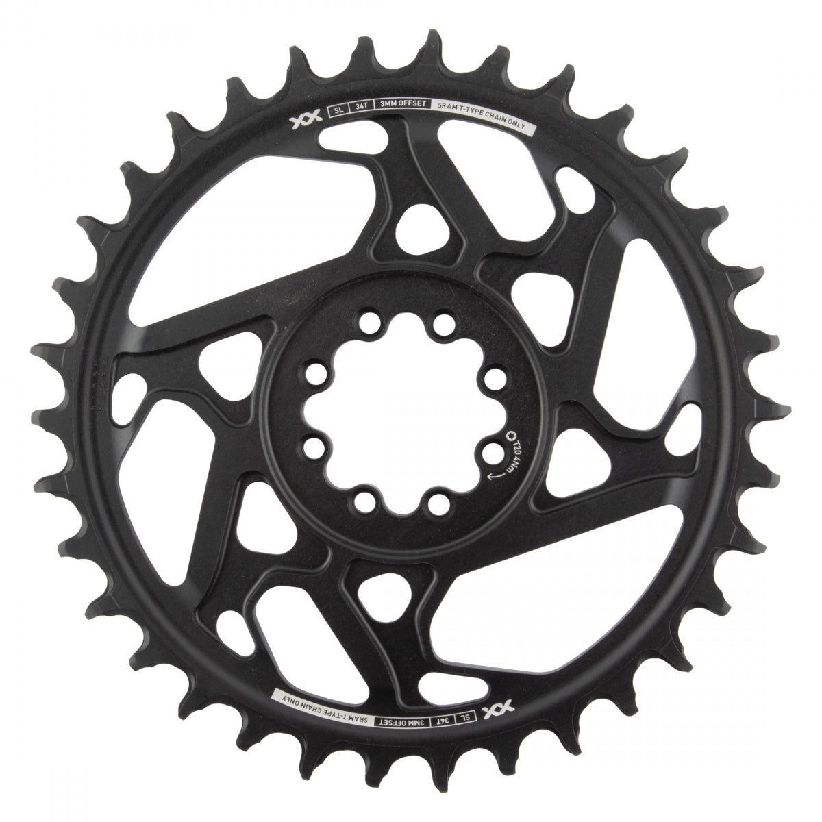 SRAM CHAINRING SRAM 34T DIRECT EAGLE 3mm BK XXSL D1 T-TYPE - SRAM
