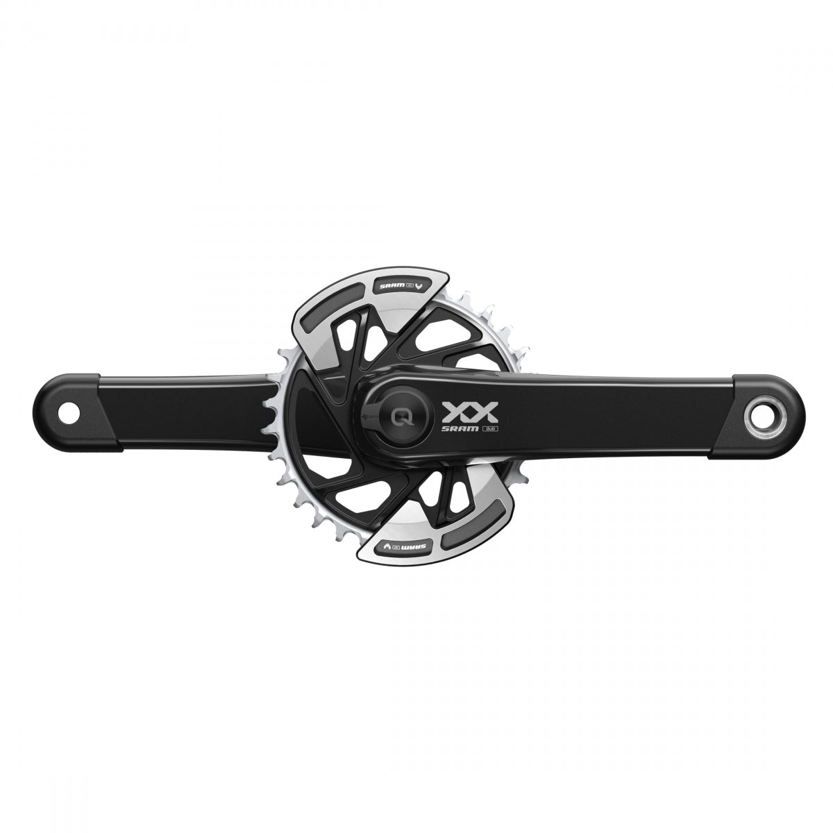 SRAM CRANKSET SRAM XX EAGLE POWERMETER SPINDLE 165x32 Q174 CL55 DUB 2-GUARDS NoBB BK T-TYPE - SRAM
