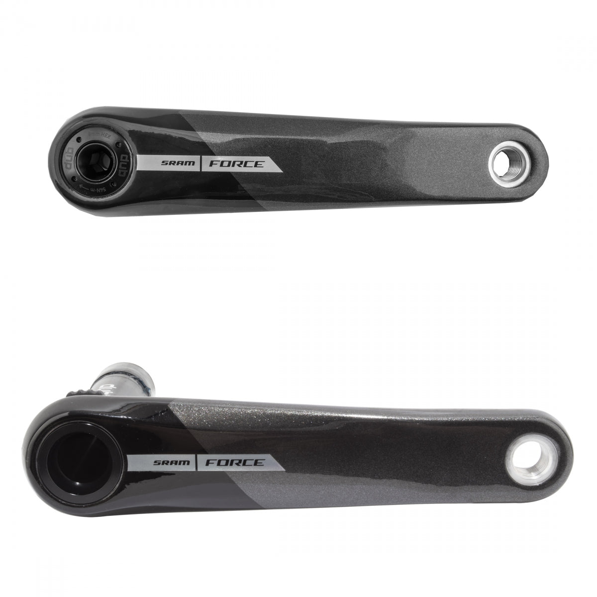 SRAM CRANKARM SET SRAM FORCE D2 DUB WIDE 8-BOLT 175 IR-BK NO-BB/SPIDER/CHAINRINGS - SRAM