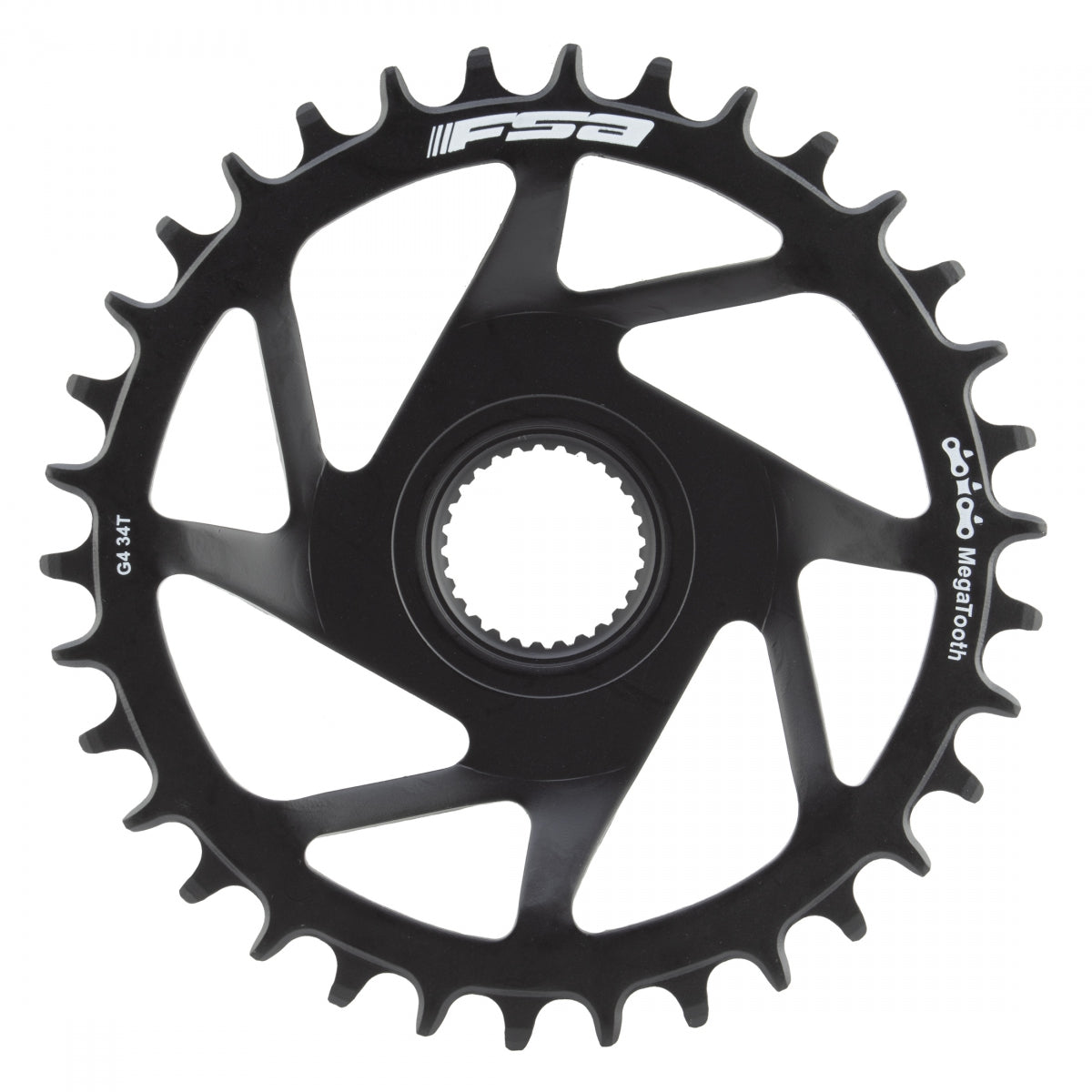 FULL SPEED AHEAD CHAINRING EBIKE FSA MEGATOOTH DIRECT f/BOSCH-GEN4 BOOST STL 34T BK - FULL SPEED AHEAD