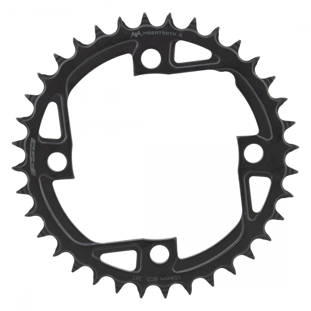 FULL SPEED AHEAD CHAINRING EBIKE FSA MEGATOOTH STL 104mm 36T 4B BK - FULL SPEED AHEAD