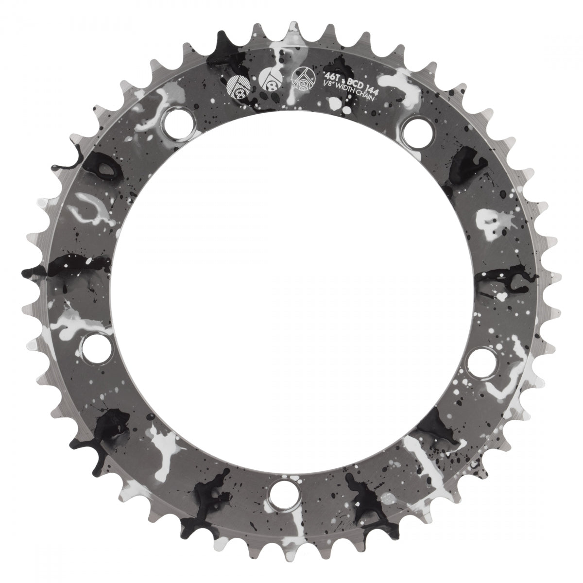 ORIGIN8 CHAINRING OR8 SPLAT TRK 144mm 46T ALY 1/8 SL-ANO w/BK/WH - ORIGIN8