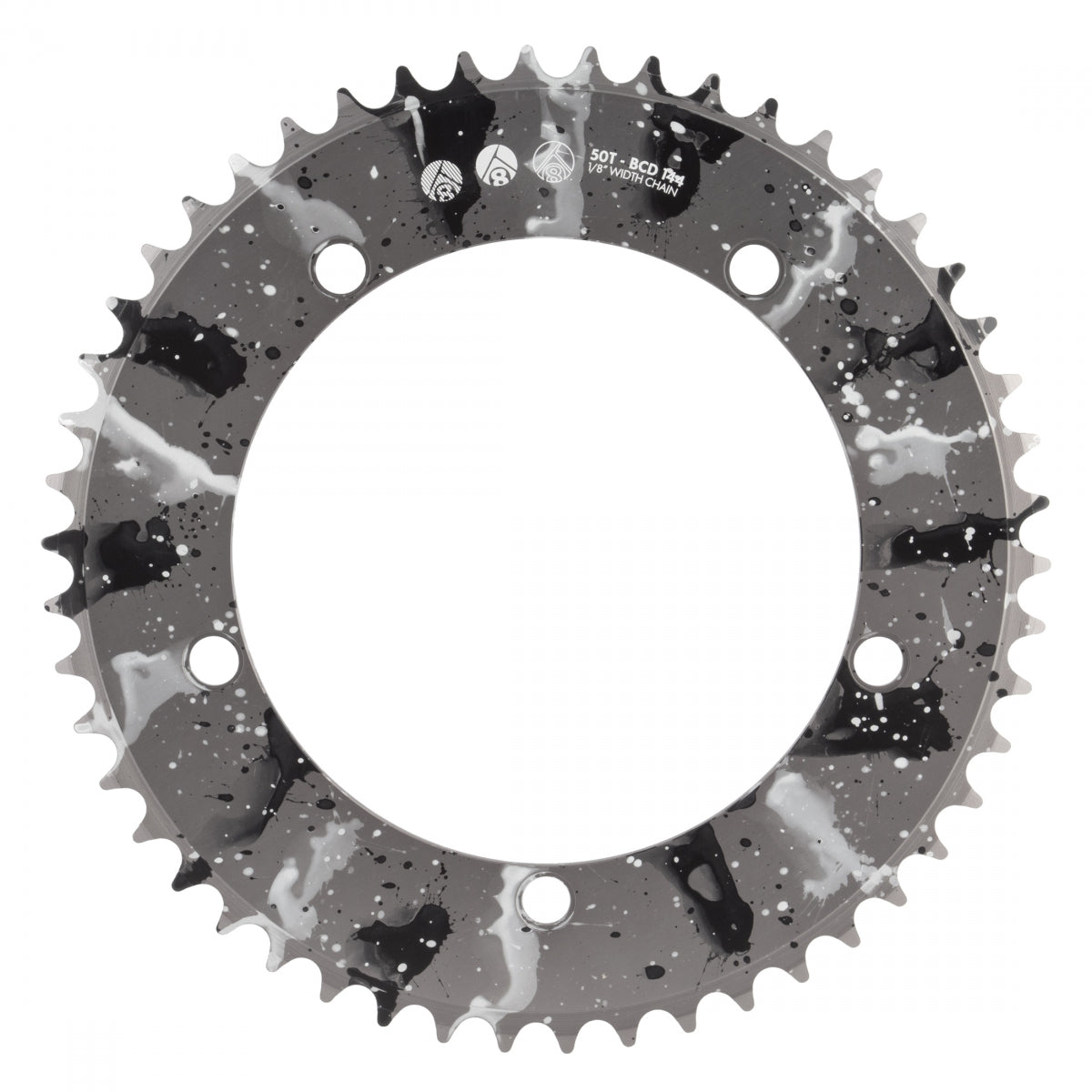 ORIGIN8 CHAINRING OR8 SPLAT TRK 144mm 50T ALY 1/8 SL-ANO w/BK/WH - ORIGIN8