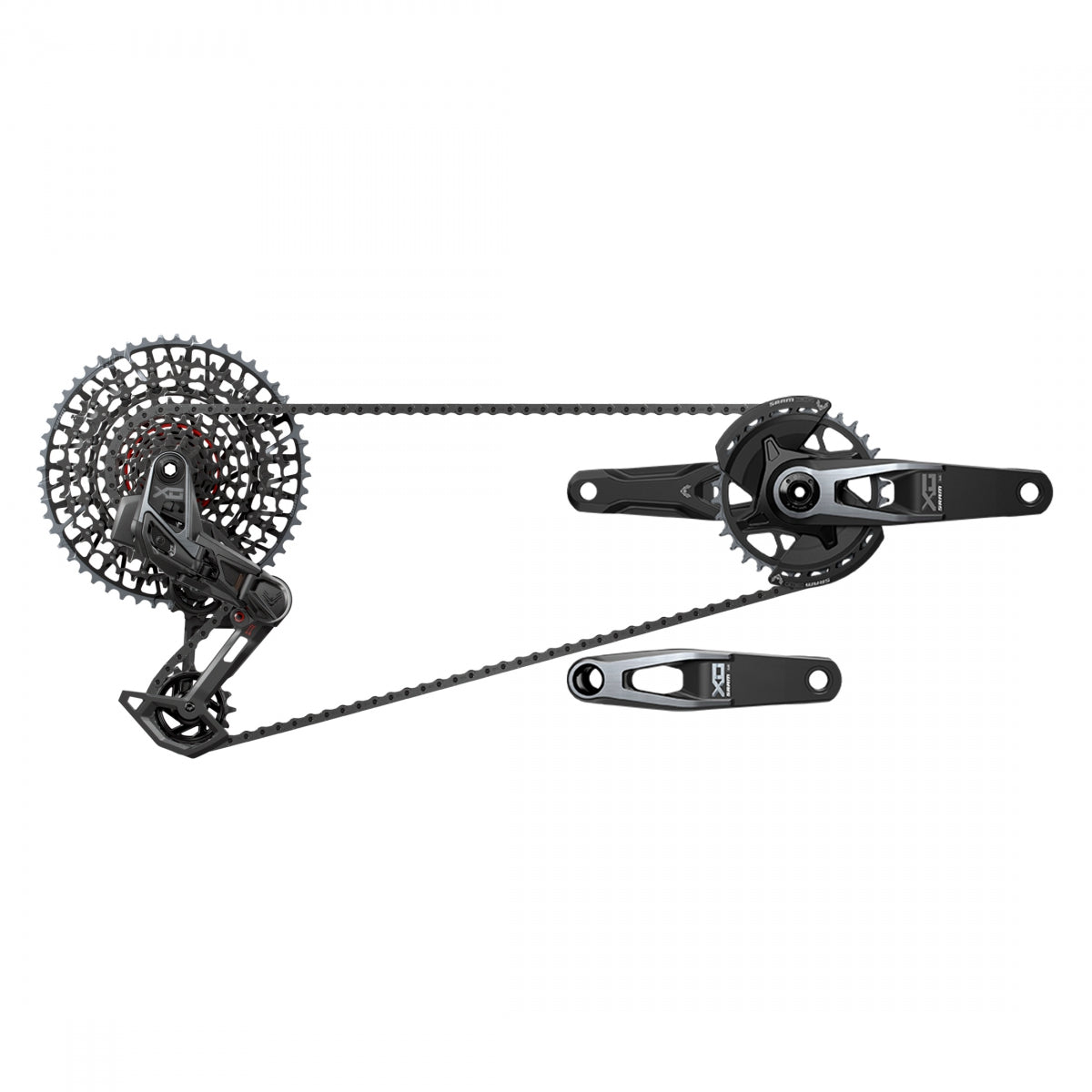 SRAM GROUP KIT SRAM X0 EAGLE T-TYPE V2 AXS RD/TRIGGER-SHIFrontER/CRANK DUB 12s-170x32DM/CHAIN/CASS 10-52 BK - SRAM