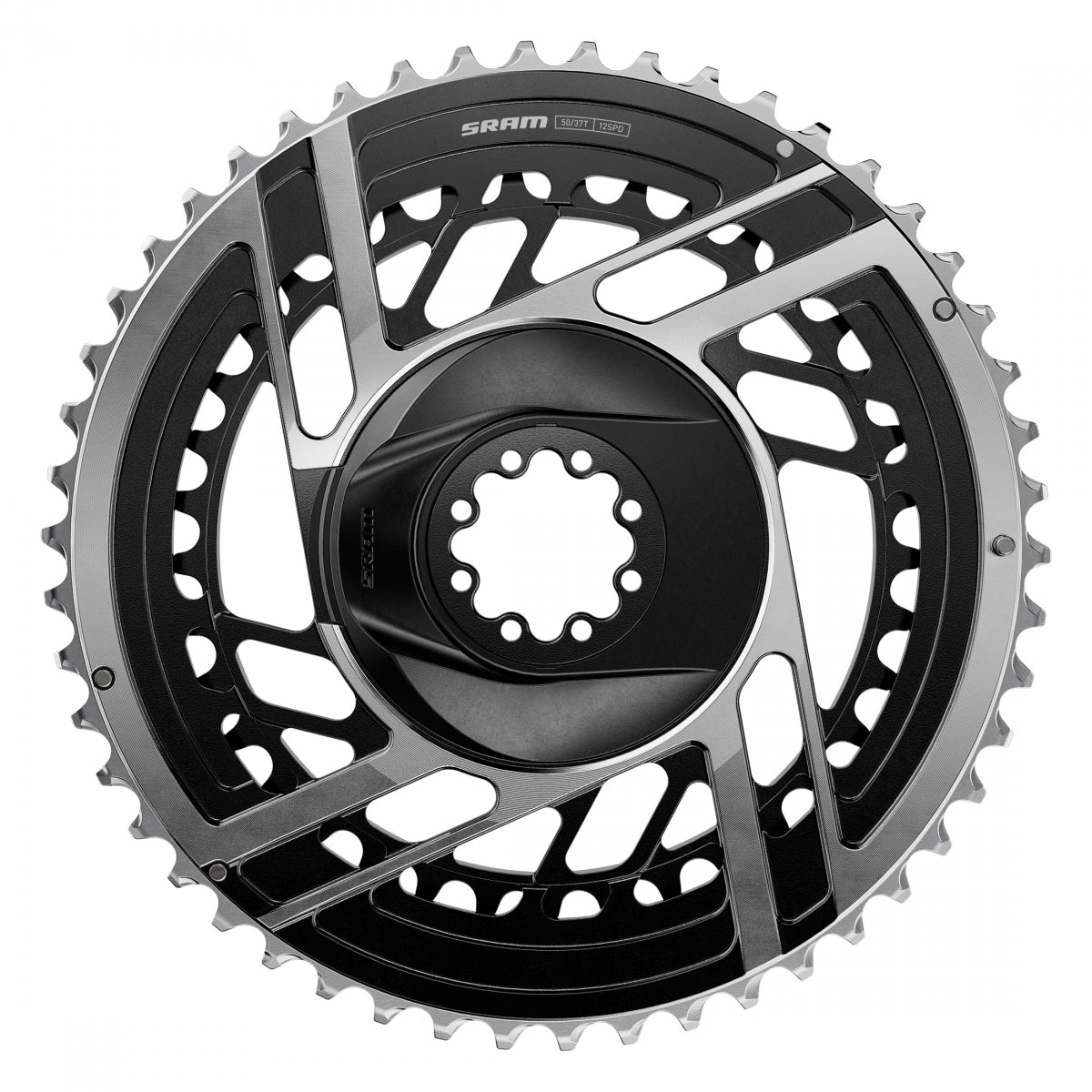 SRAM CHAINRING SRAM 50/37T DM RED E1 BK/SL - SRAM