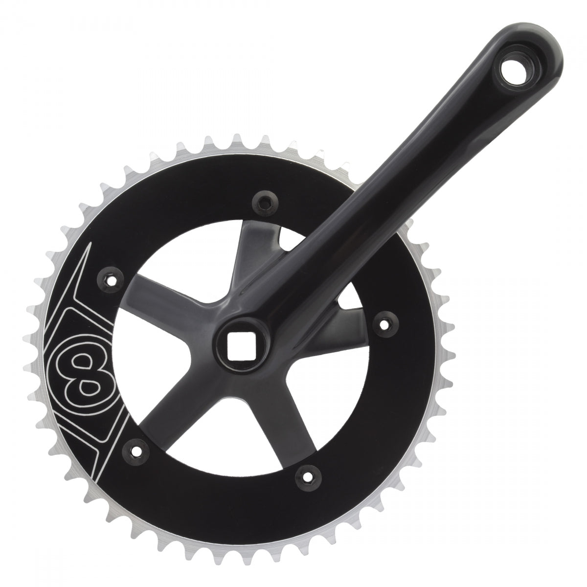 ORIGIN8 CRANKSET OR8 SS 170x46 130BCD 1/8 SQ BK - ORIGIN8