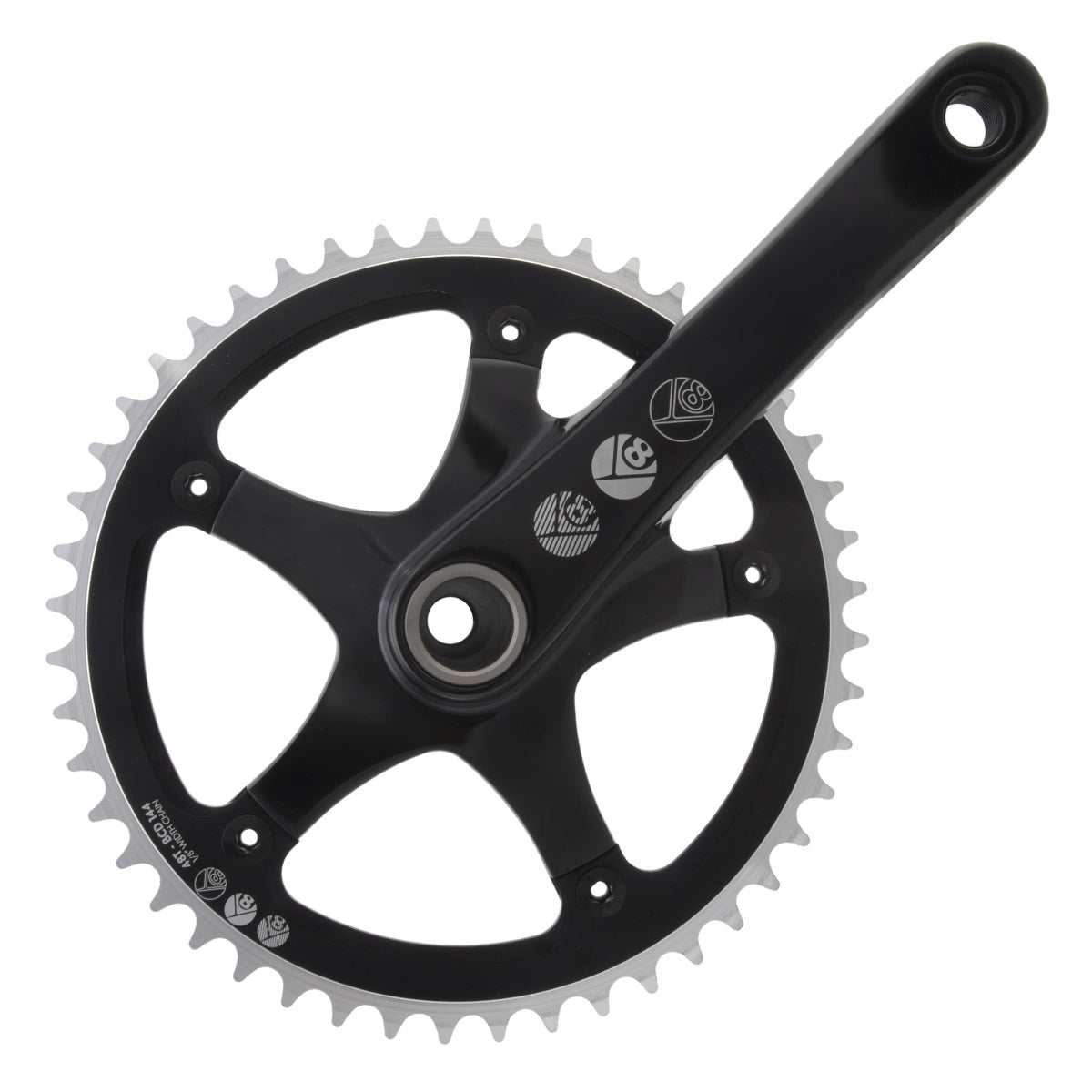 ORIGIN8 CRANKSET OR8 SS 170x48 144BCD 1/8 FOR GXP BK - ORIGIN8