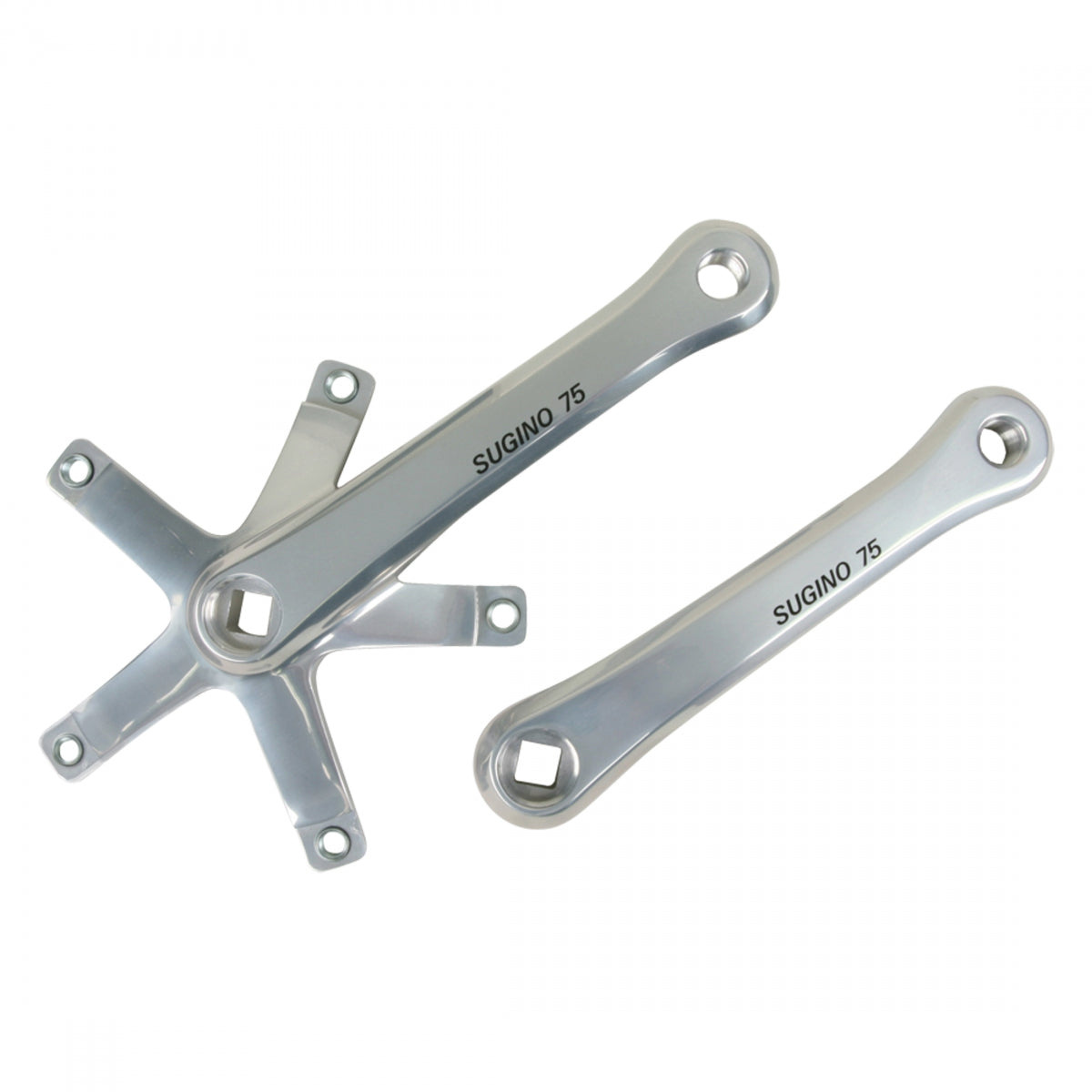 SUGINO CRANKARM SET SUG SG75 165mm 144BCD SIL - SUGINO