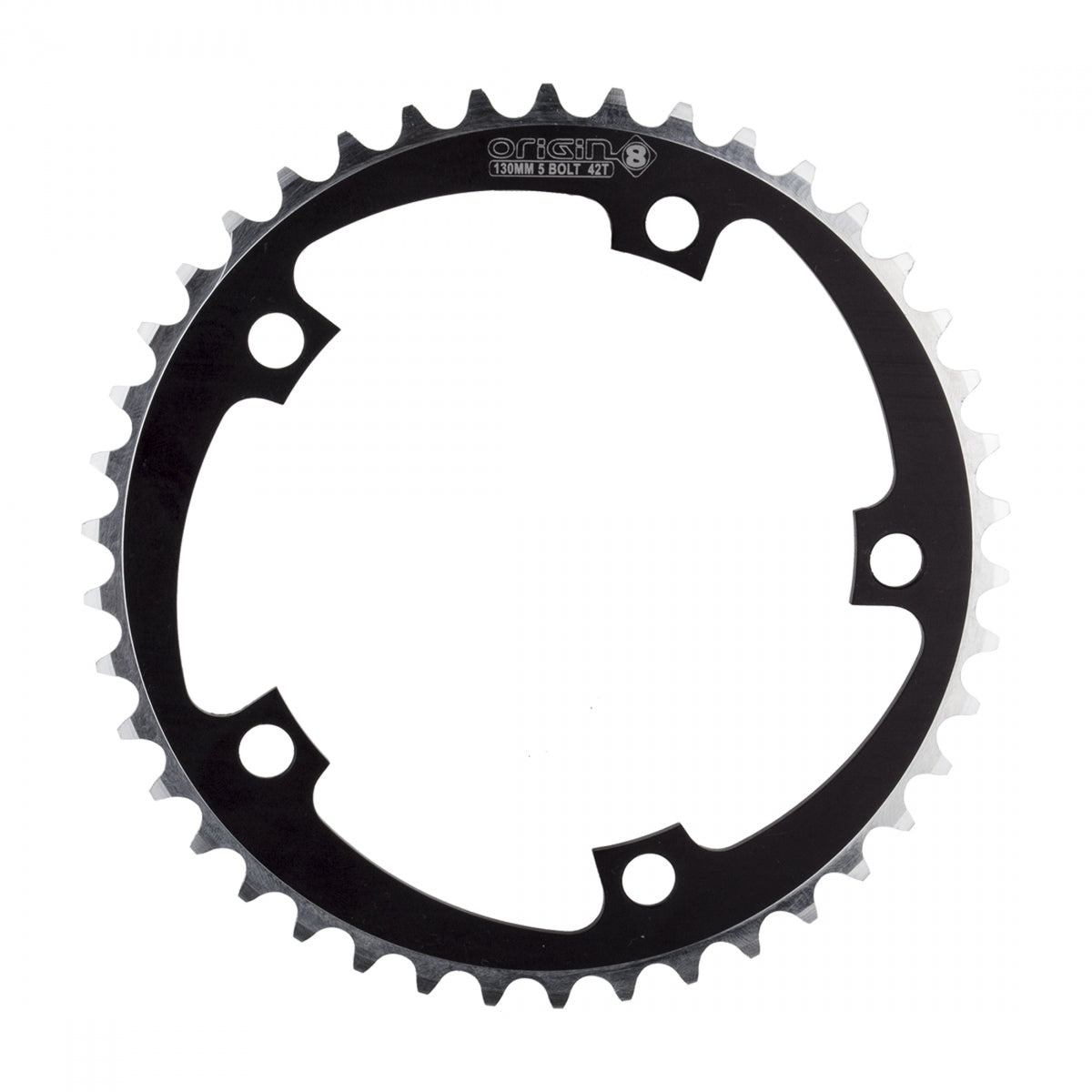 ORIGIN8 CHAINRING OR8 130mm 42T BK/SL - ORIGIN8