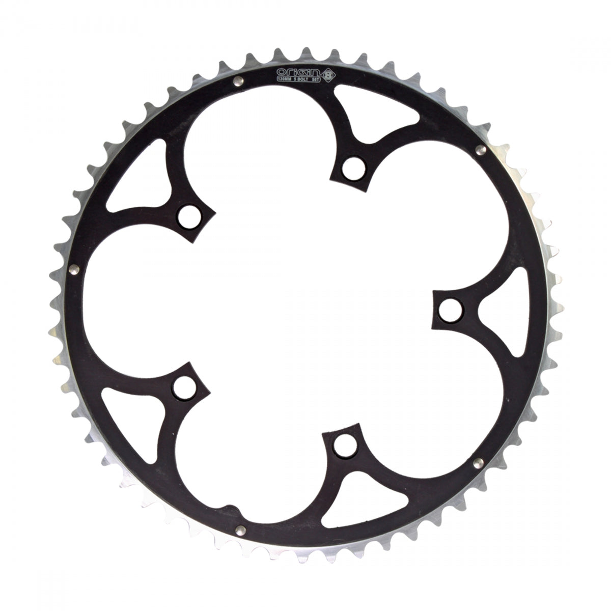 ORIGIN8 CHAINRING OR8 130mm 56T RAMPED BK/SL - ORIGIN8