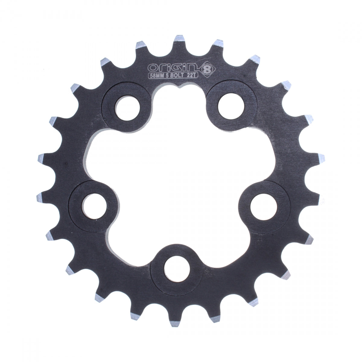ORIGIN8 CHAINRING OR8 58mm 22T BK/SL - ORIGIN8