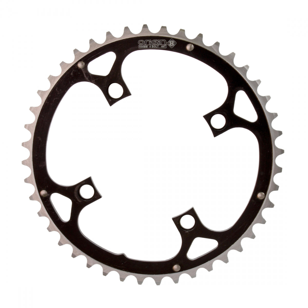 ORIGIN8 CHAINRING OR8 104mm 44T RAMPED 4B BK/SL - ORIGIN8