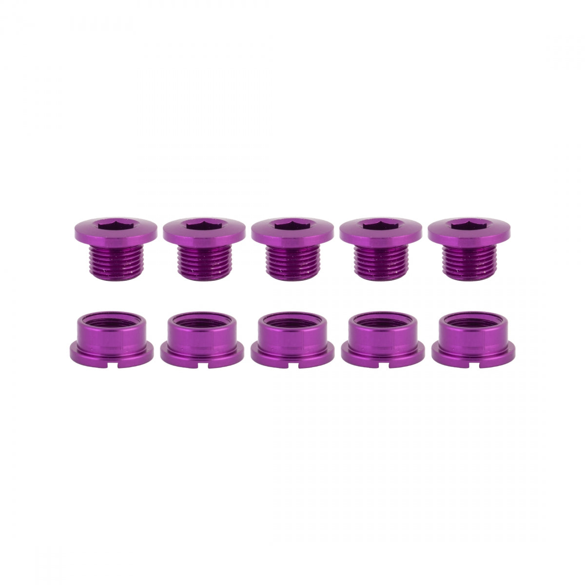 ORIGIN8 CHAINRING BOLT SET OR8 SINGLE ALY PUR - ORIGIN8