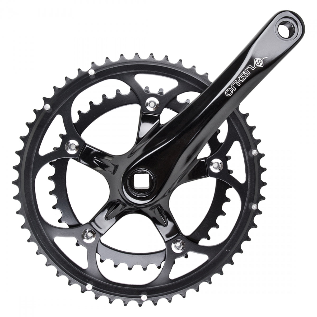 ORIGIN8 CRANKSET OR8 P/P RD 172x53/39 SQ Black - ORIGIN8