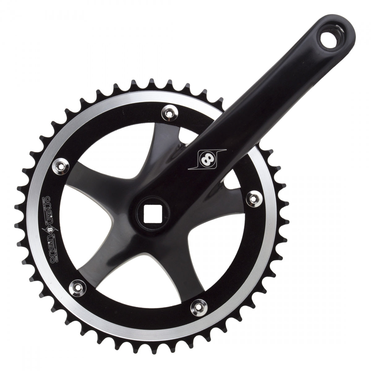 ORIGIN8 CRANKSET OR8 TRACKSTAR 144m 170x46 SQ BK - ORIGIN8