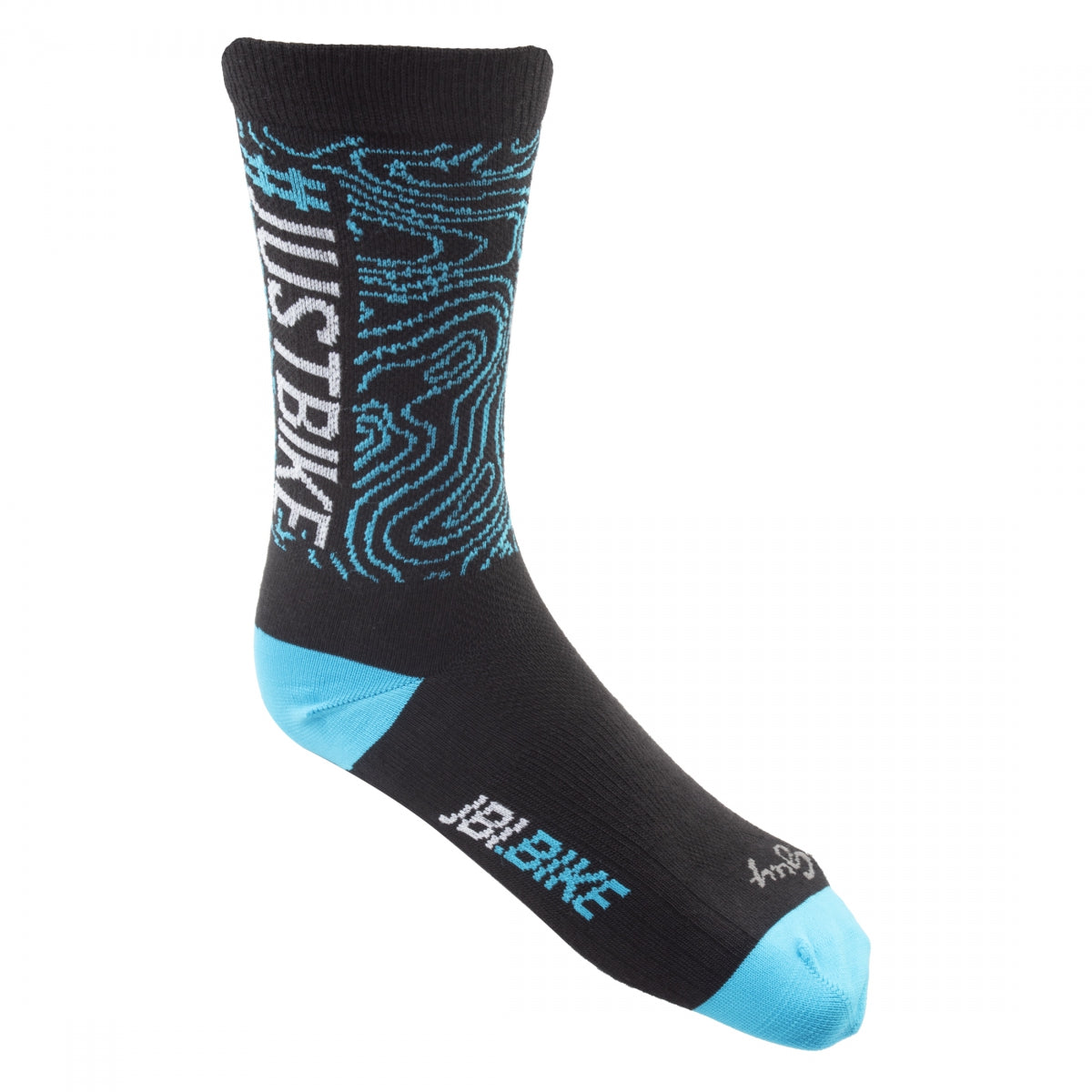 JBI.BIKE CLOTHING SOCKS JBI.BIKE #JUSTBIKE LG/XL BK - JBI.BIKE