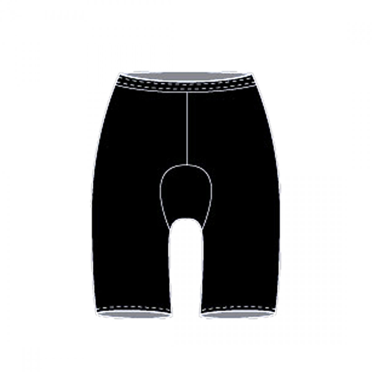 ANDIAMO CLOTHING SHORTS ADMO PAD SKINS WOM BK XL - ANDIAMO