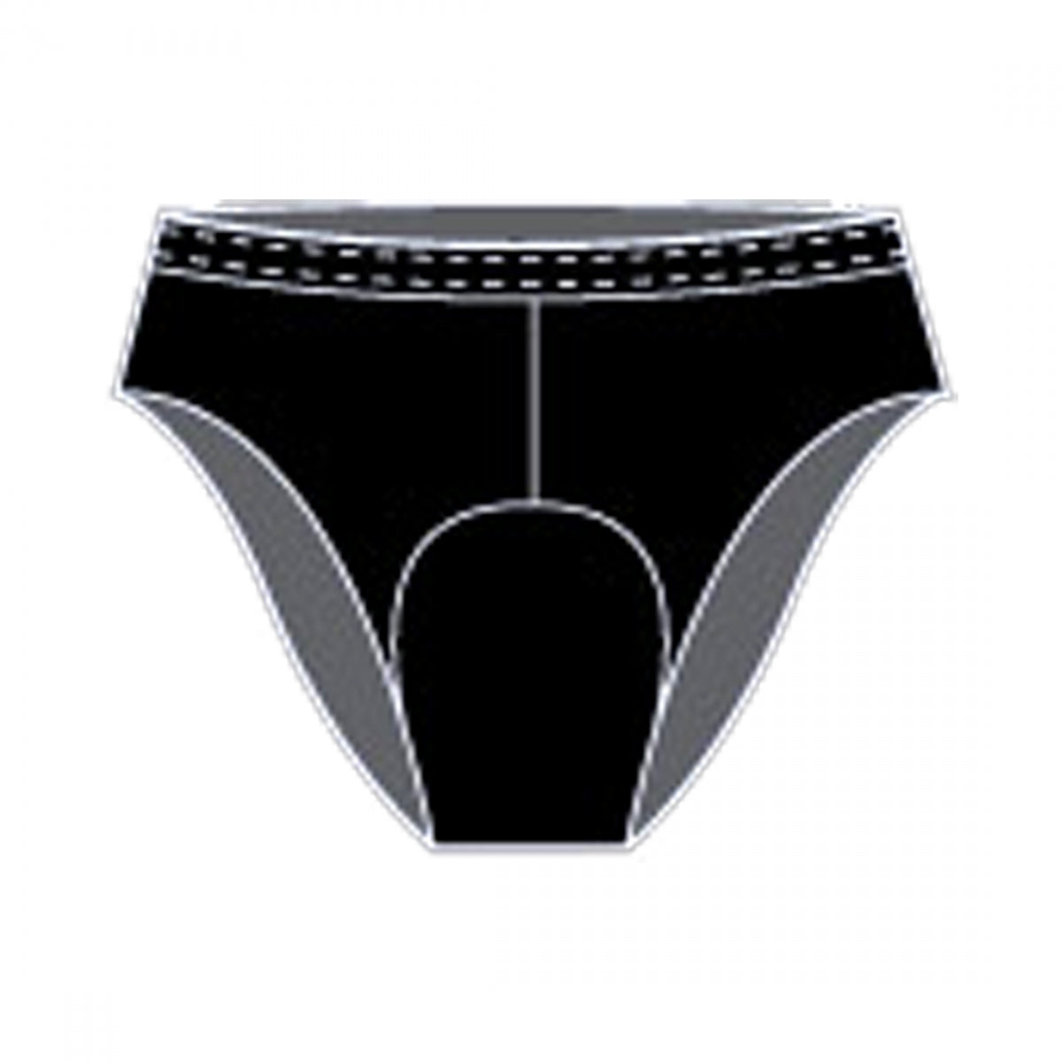 ANDIAMO CLOTHING SHORTS ADMO PAD BRIEF WOM BK SM - ANDIAMO