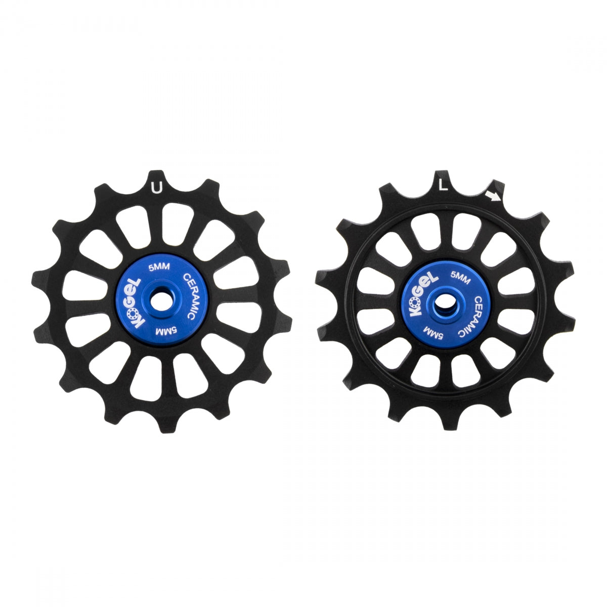 KOGEL DER PART KOGEL PULLEY ALLOY 14T/14T OS HYBRID CERAMIC FOR SRAM EAGLE NW PR BK/BU (K) - KOGEL
