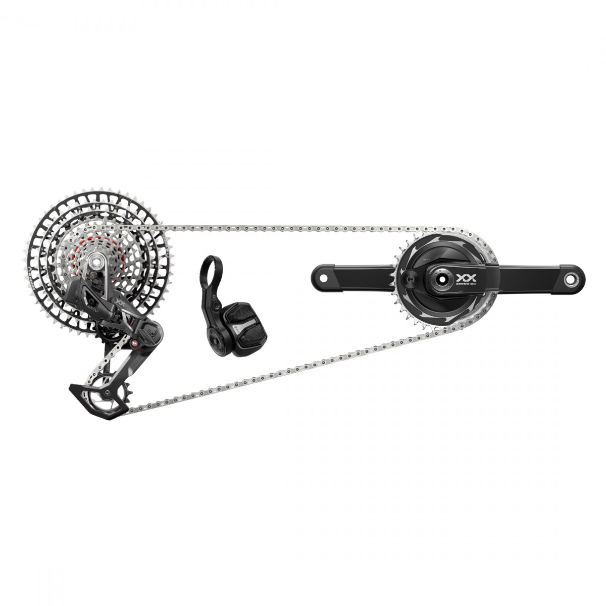 SRAM GROUP KIT SRAM XXSL EAGLE T-TYPE POWERMETER AXS RD/TRIGGER-SHIFrontER/CRANK DUB PM-SPIDER 12s-170x34DM/CHAIN/CASS 10-52 BK - SRAM