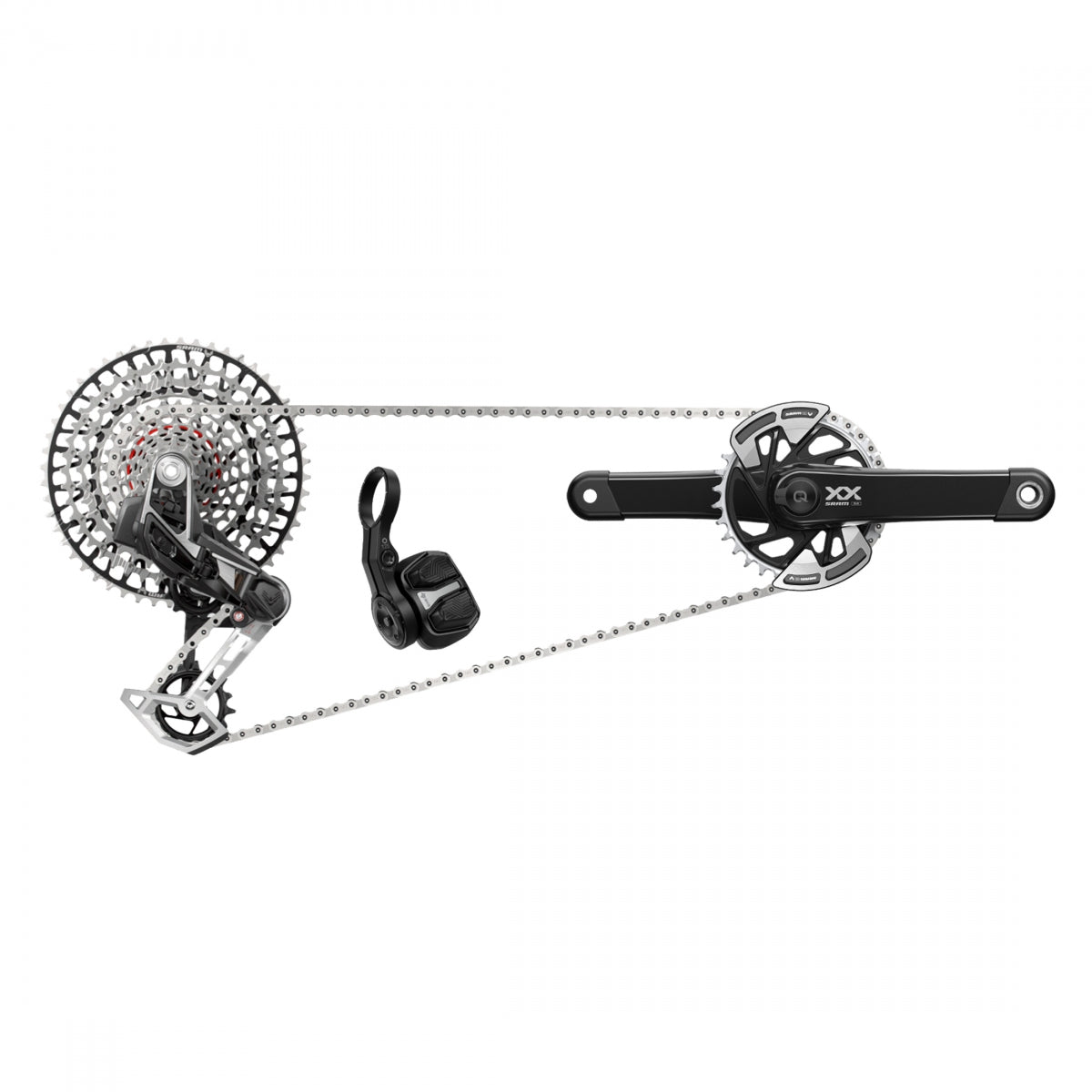 SRAM GROUP KIT SRAM XX EAGLE T-TYPE POWERMETER AXS RD/TRIGGER-SHIFrontER/CRANK DUB PM-SPINDLE 12s-170x32DM/CHAIN/CASS 10-52 BK - SRAM