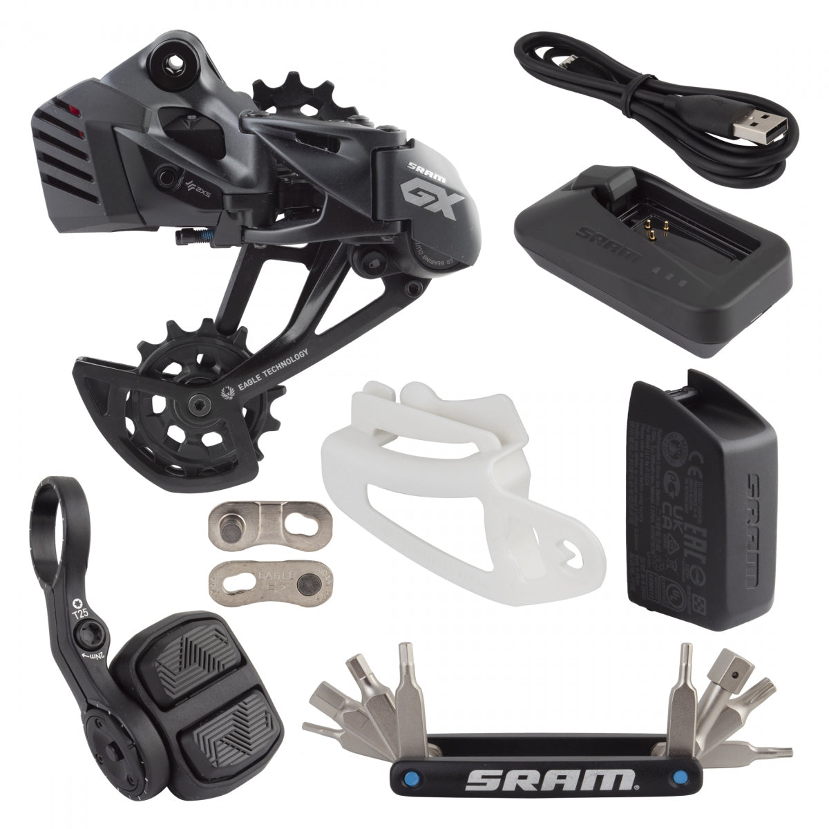 SRAM GROUP UPGRADE KIT SRAM GX EAGLE AXS RDwBATT/POD-CONTROLLER/CHARGER-CORD CHAIN GAP TOOL BK - SRAM
